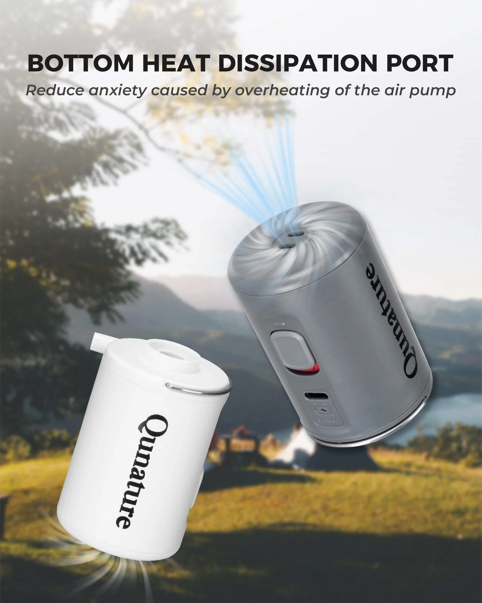 2-in-1 Air Pump 800mAh USB-Rechargeable for Outdoor Gear - Image 7