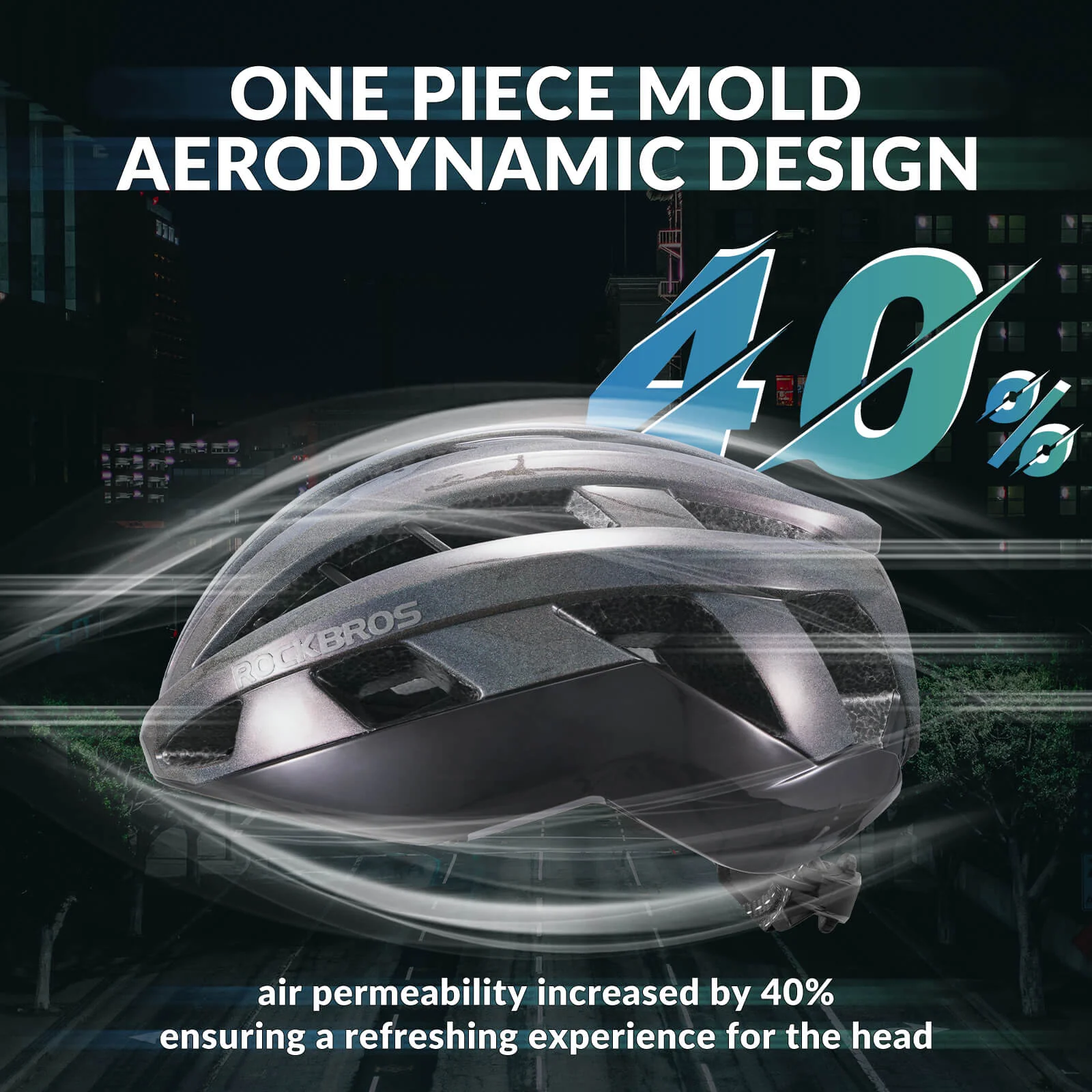Aero Road Bike Helmet Magnetic Clip Lock Unisex - Image 6
