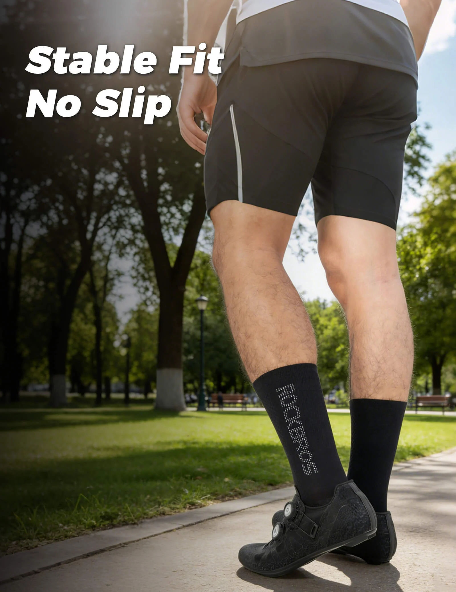 Breathable Reflective Mid-Calf Cycling Socks - Image 10