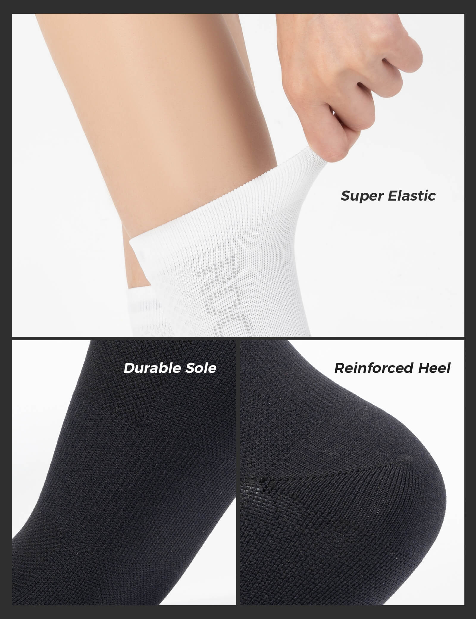 Breathable Reflective Mid-Calf Cycling Socks - Image 7