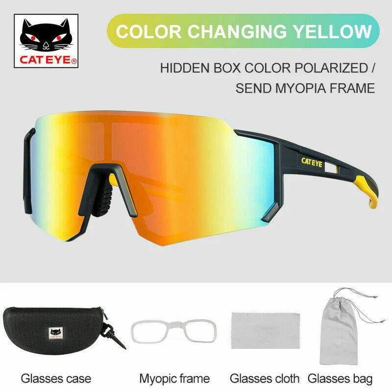 CATEYE Glasses Woman Men Cycling Polarized Sport Bicycle Sunglasses MTB Bicycle Hiking Glasses - Image 5