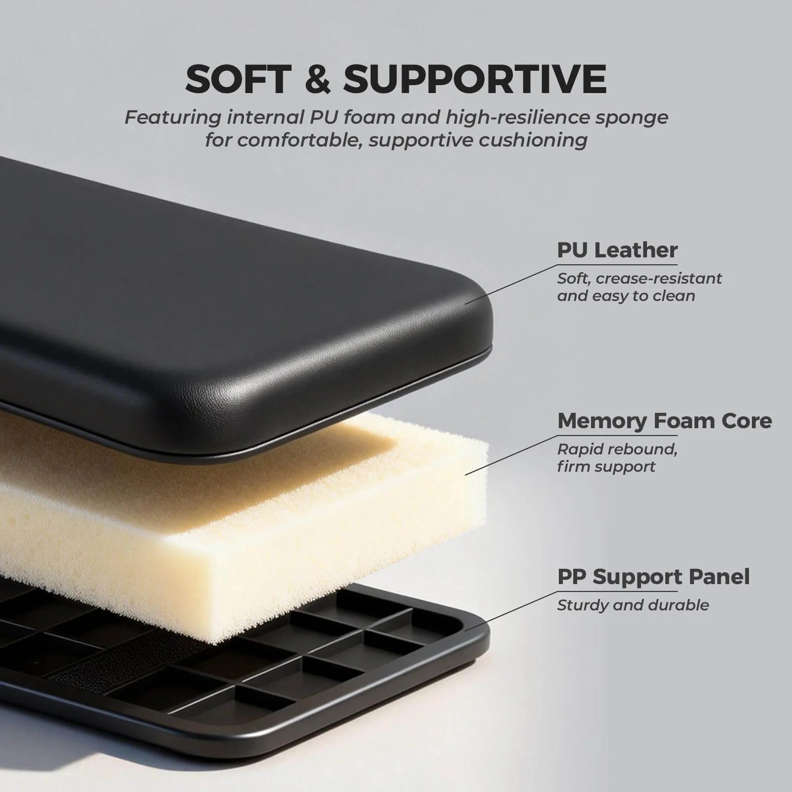 Comfortable PU Leather Bike Rear Seat Cushion for Racks - Image 3