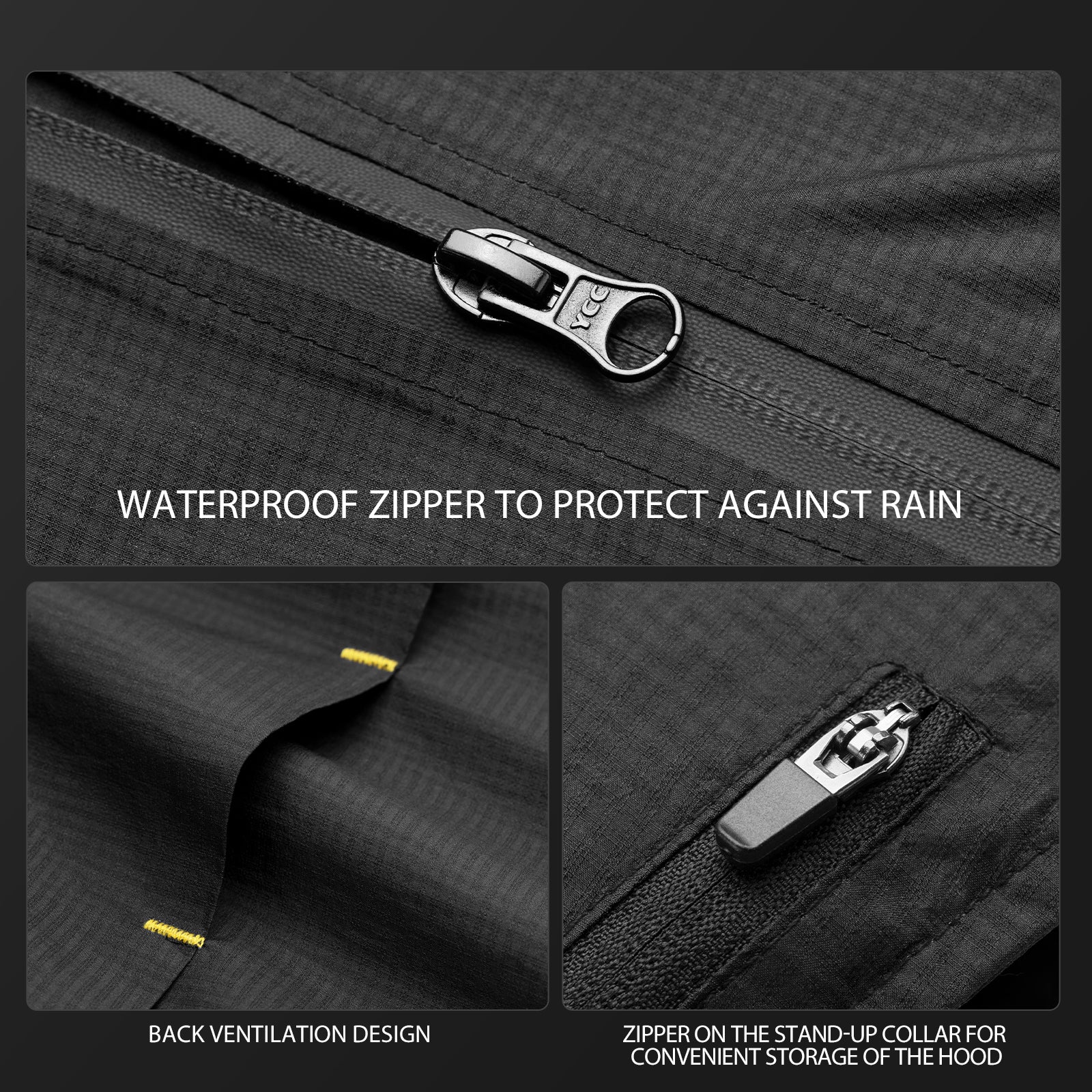 Cycling Rain Jacket Unisex YPY023 - Image 3