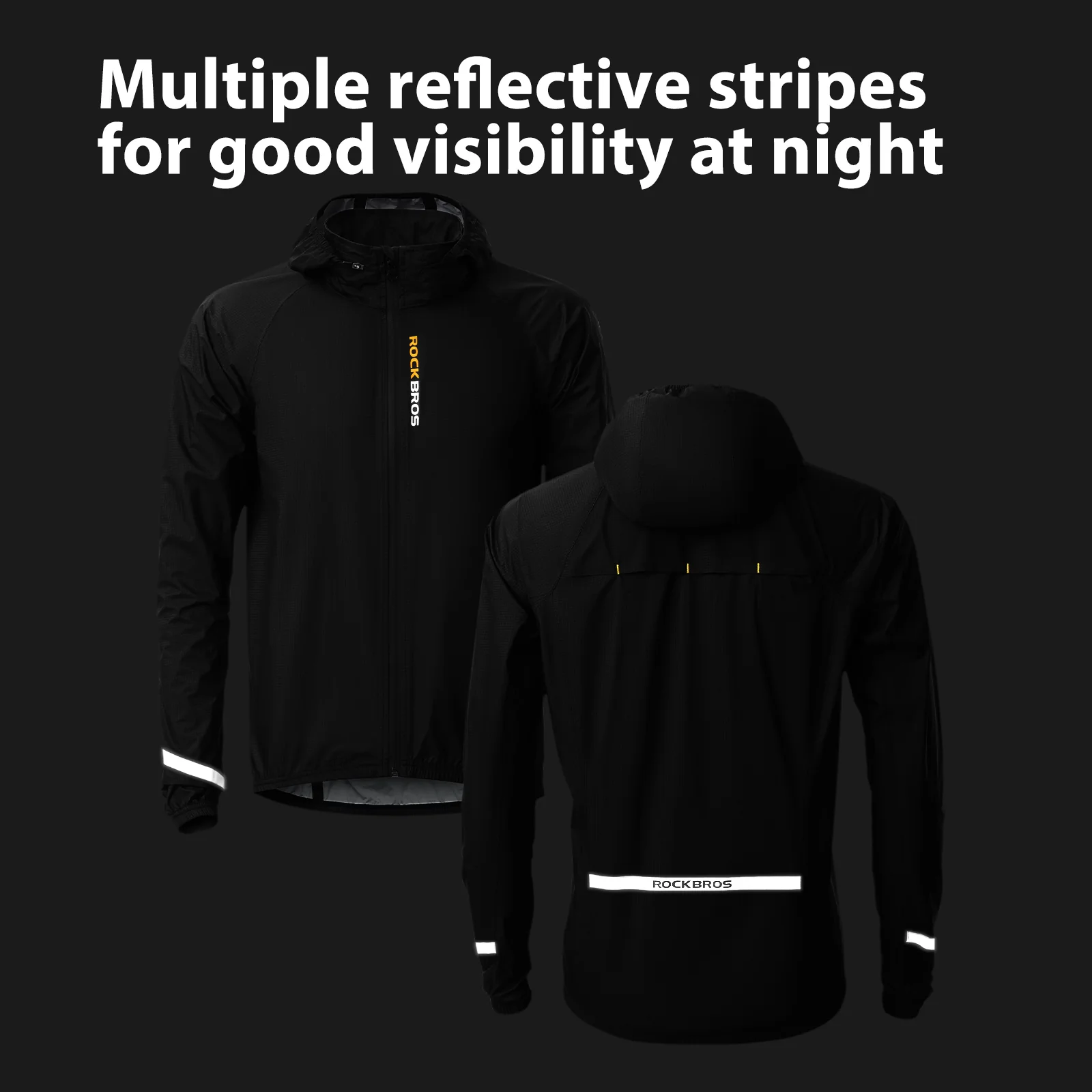 Cycling Rain Jacket Unisex YPY023 - Image 4