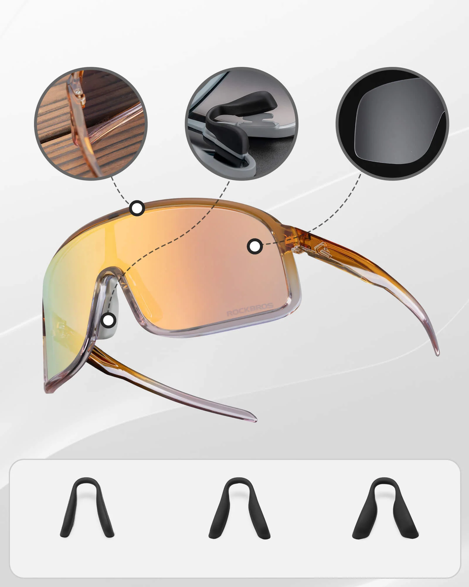 Cycling Sunglasses Polarized Sports Glasses UV400 - Image 47