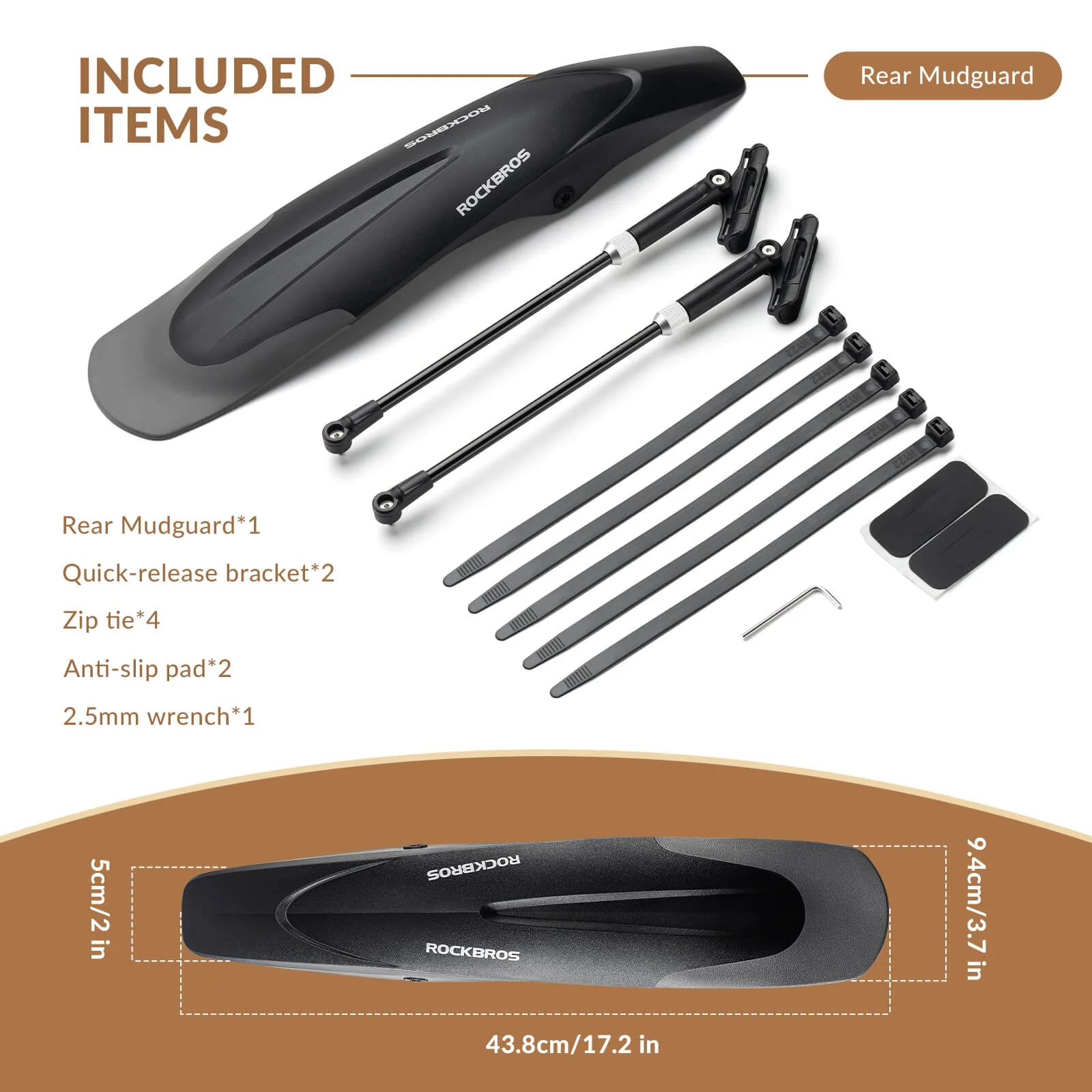 Durable Mudguards Set Adjustable Front & Rear Bike Fenders for 26-29 inch - Image 16