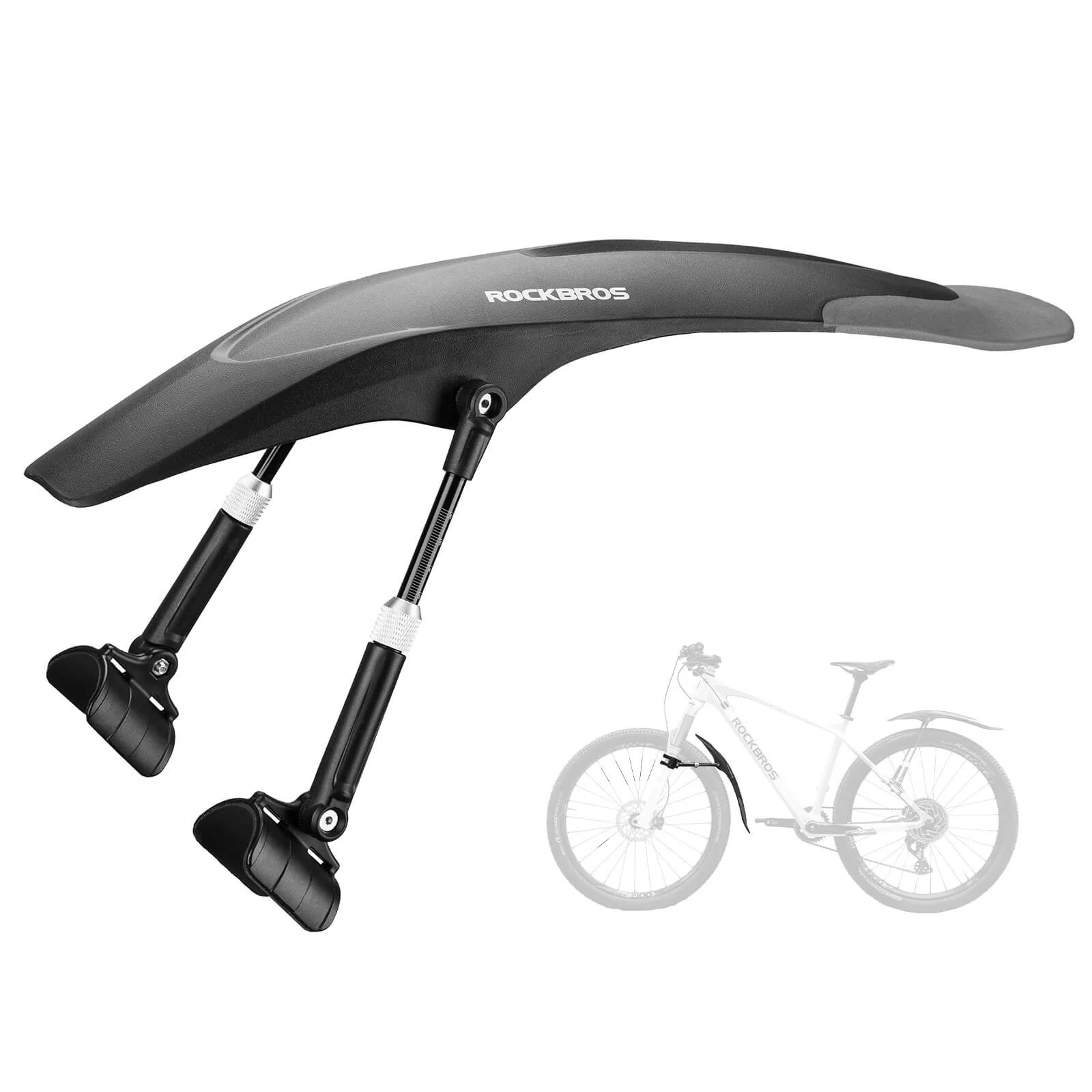 Durable Mudguards Set Adjustable Front & Rear Bike Fenders for 26-29 inch - Image 3