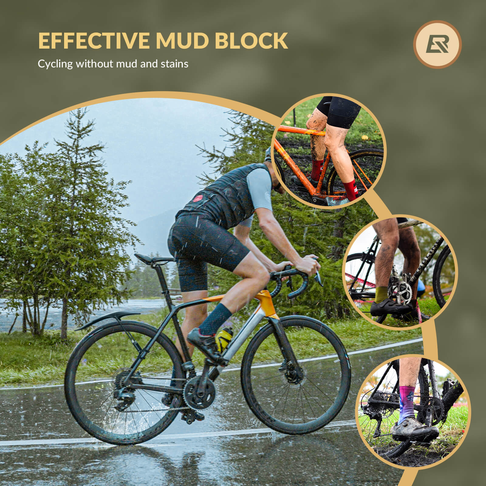 Durable Mudguards Set Adjustable Front & Rear Bike Fenders for 26-29 inch - Image 6