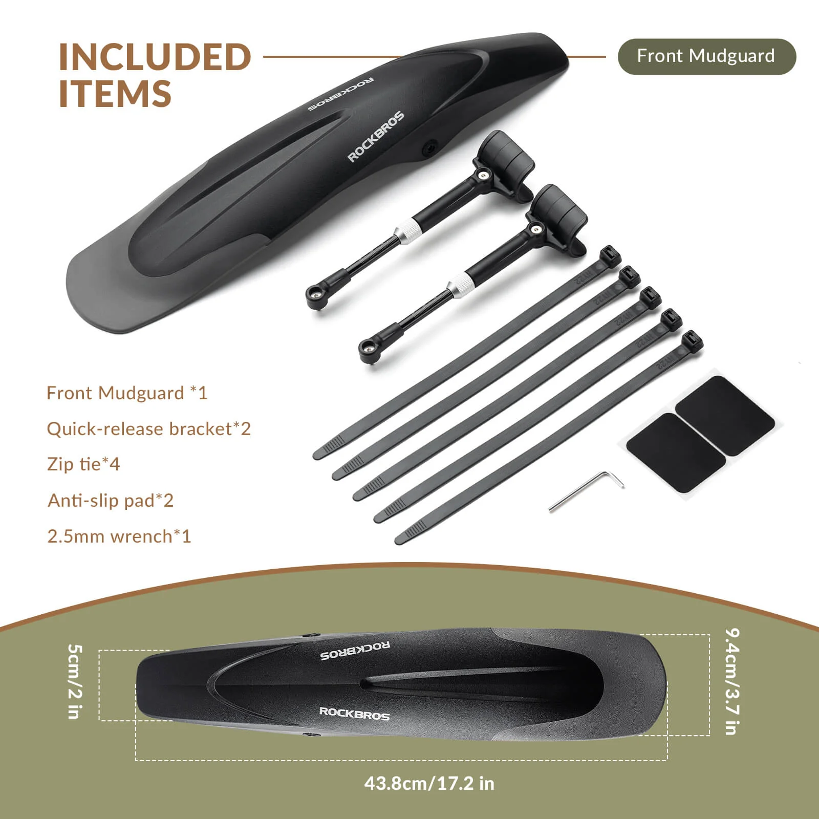 Durable Mudguards Set Adjustable Front & Rear Bike Fenders for 26-29 inch - Image 8