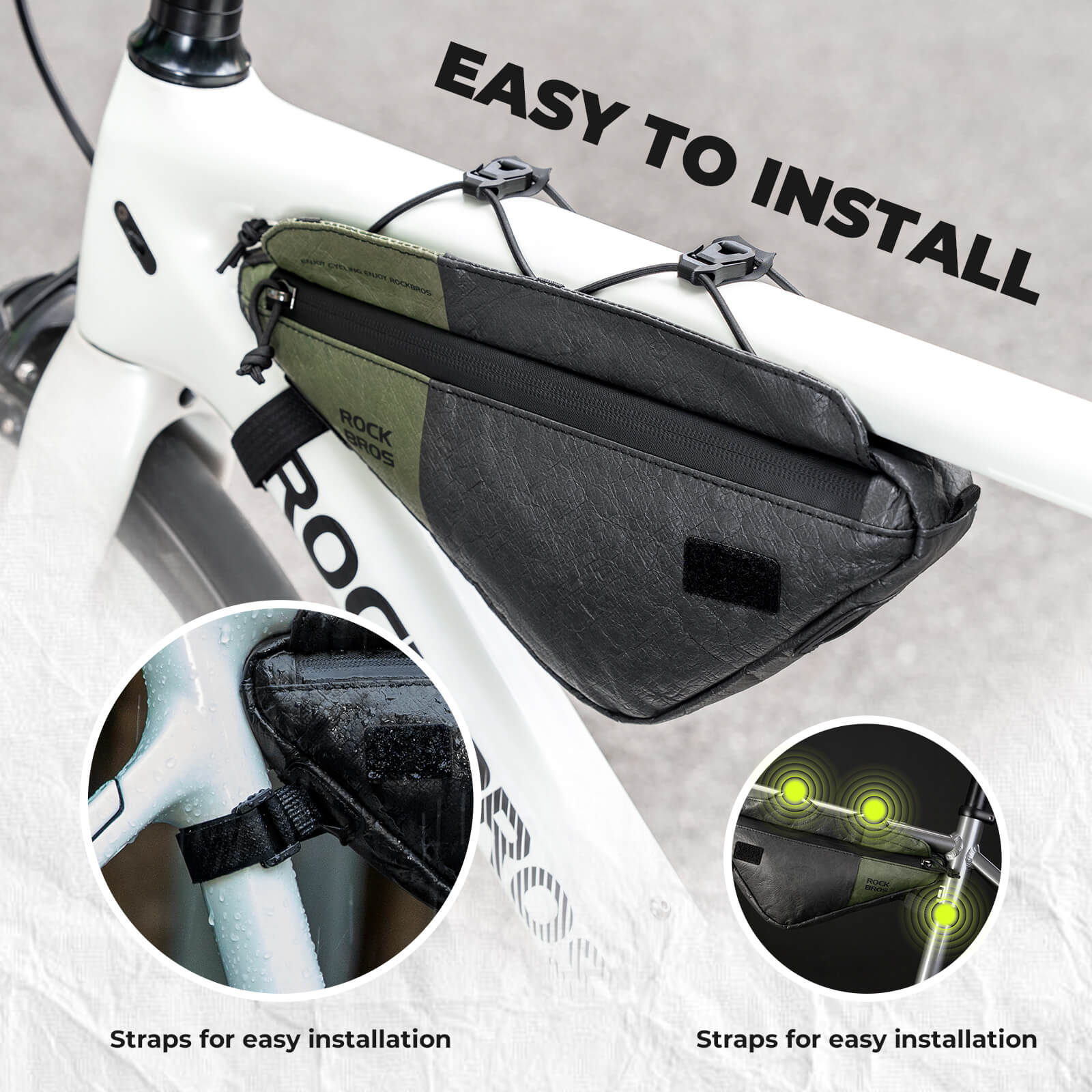 EcoMate Sustainable Triangle Frame Bag Green 0.7L - Image 5