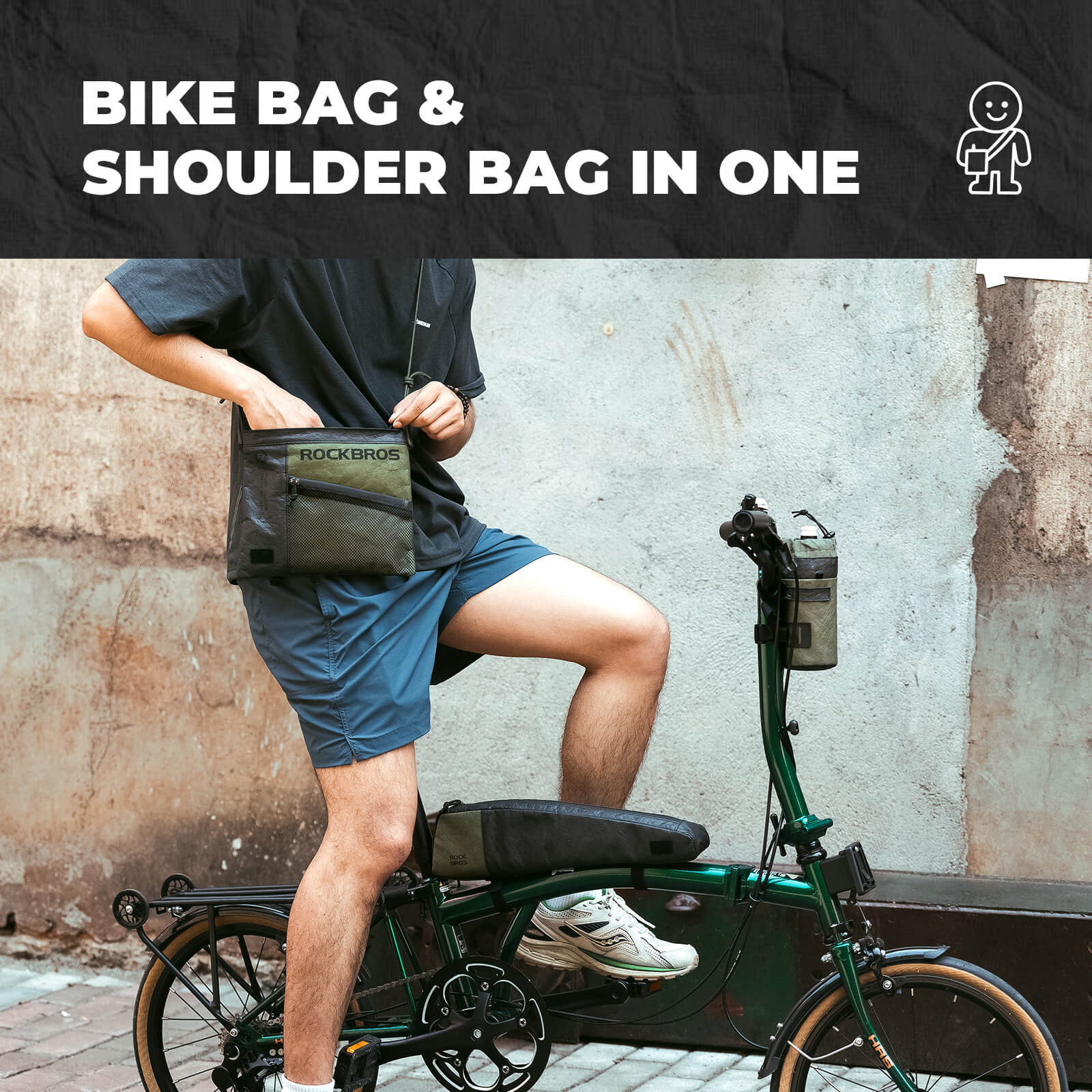 EcoMate Tear-Resistant Paper Bike Handlebar Bag 1.5L - Image 5