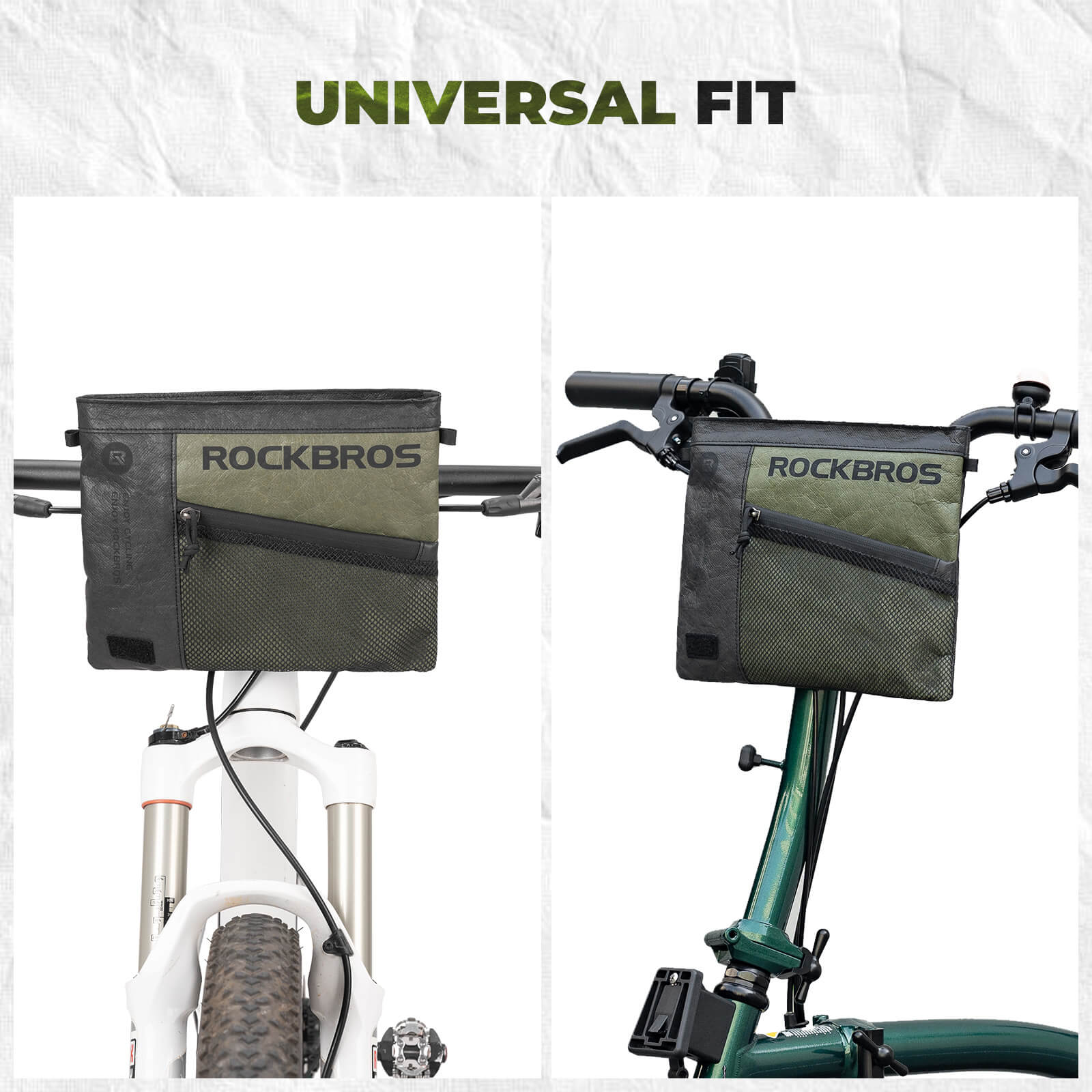 EcoMate Tear-Resistant Paper Bike Handlebar Bag 1.5L - Image 7