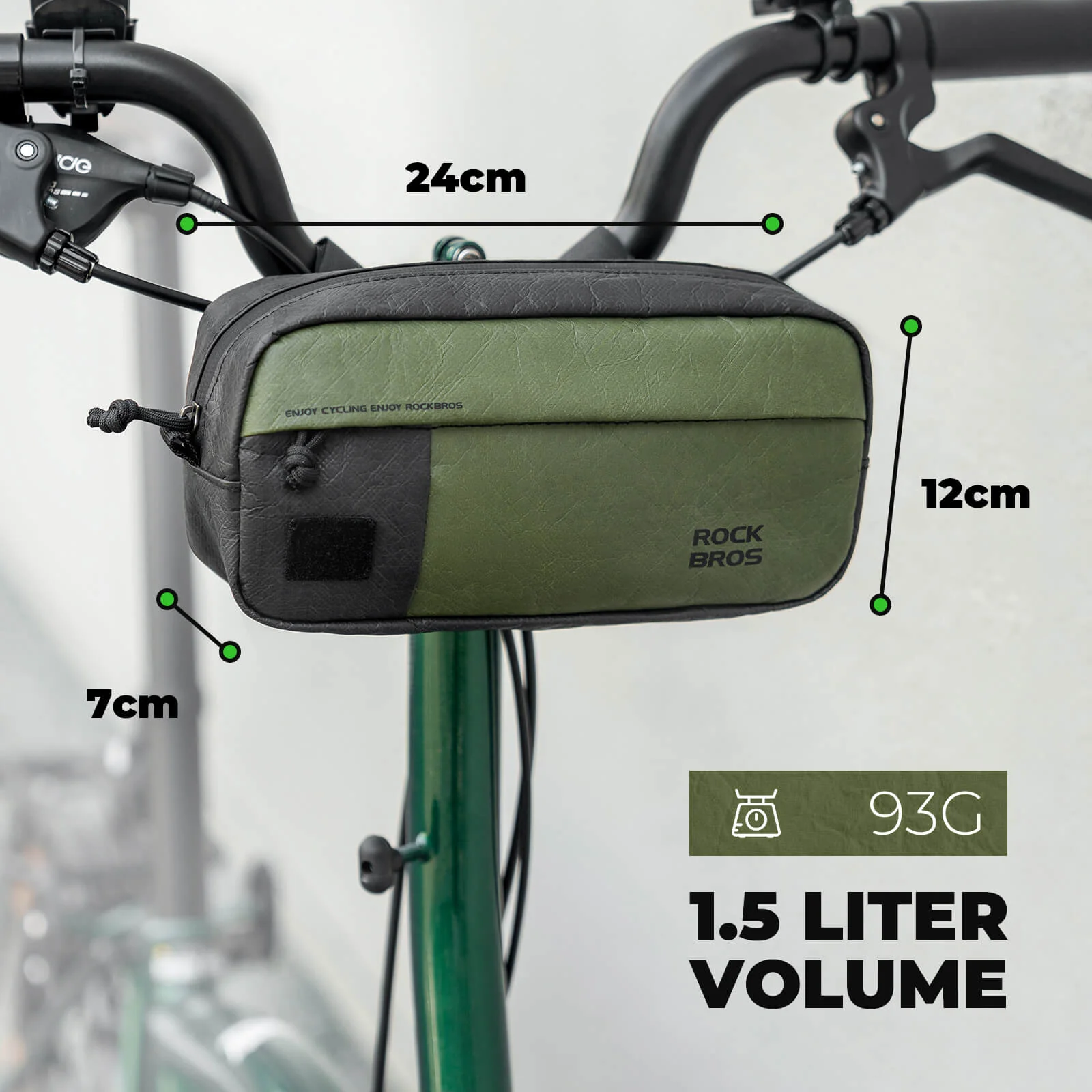 EcoMate Tear-Resistant Paper Handlebar Bag DayRide - Image 3