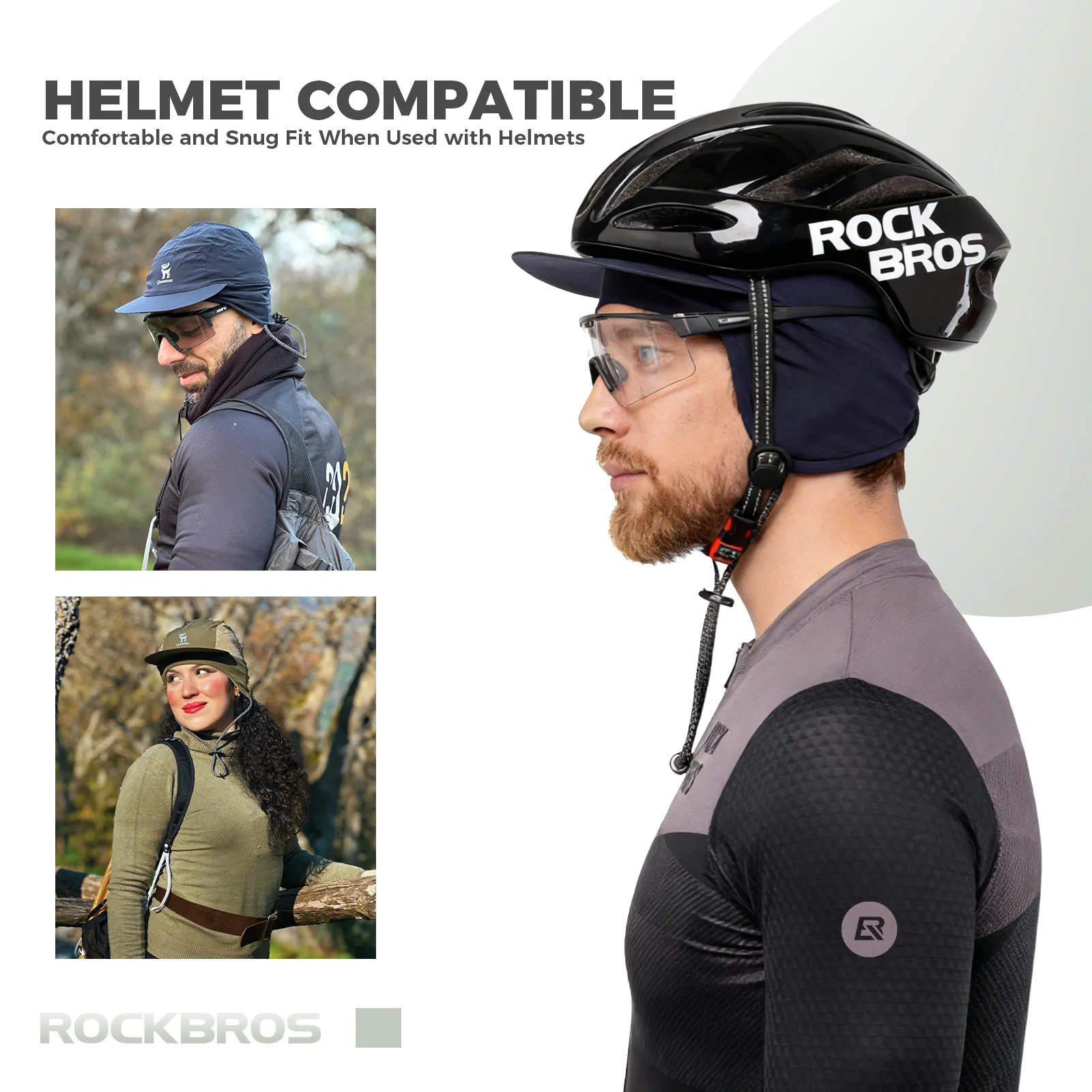Fleece Winter Cap with Ear Flaps Windproof Warm Hat for Cycling - Image 10