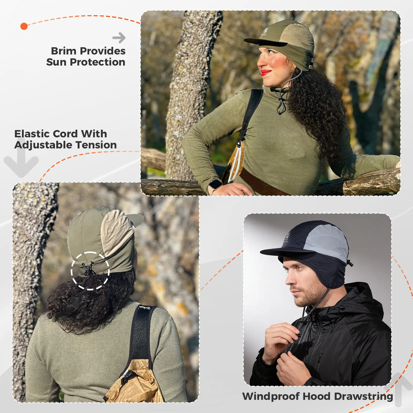 Fleece Winter Cap with Ear Flaps Windproof Warm Hat for Cycling - Image 5