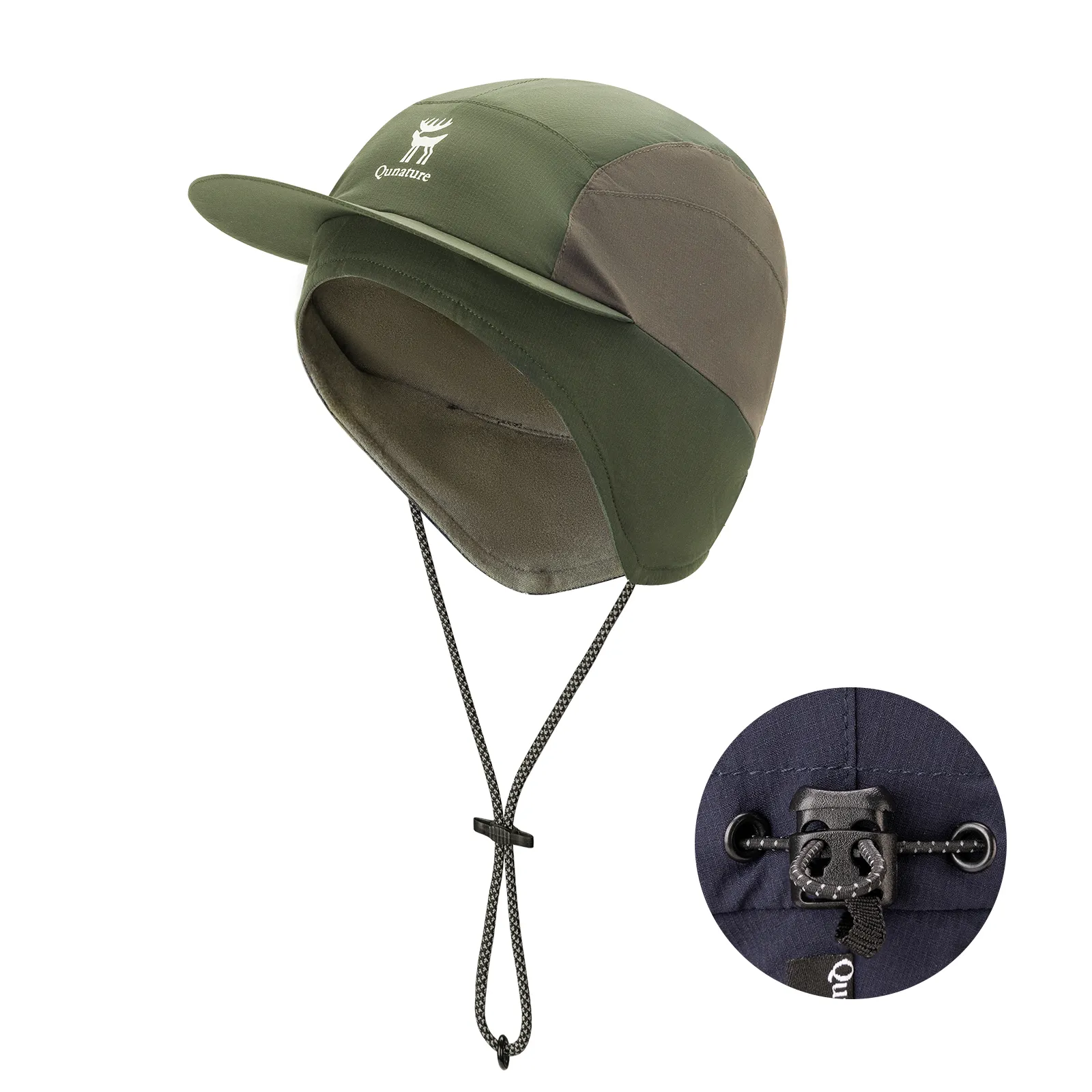 Fleece Winter Cap with Ear Flaps Windproof Warm Hat for Cycling - Image 8