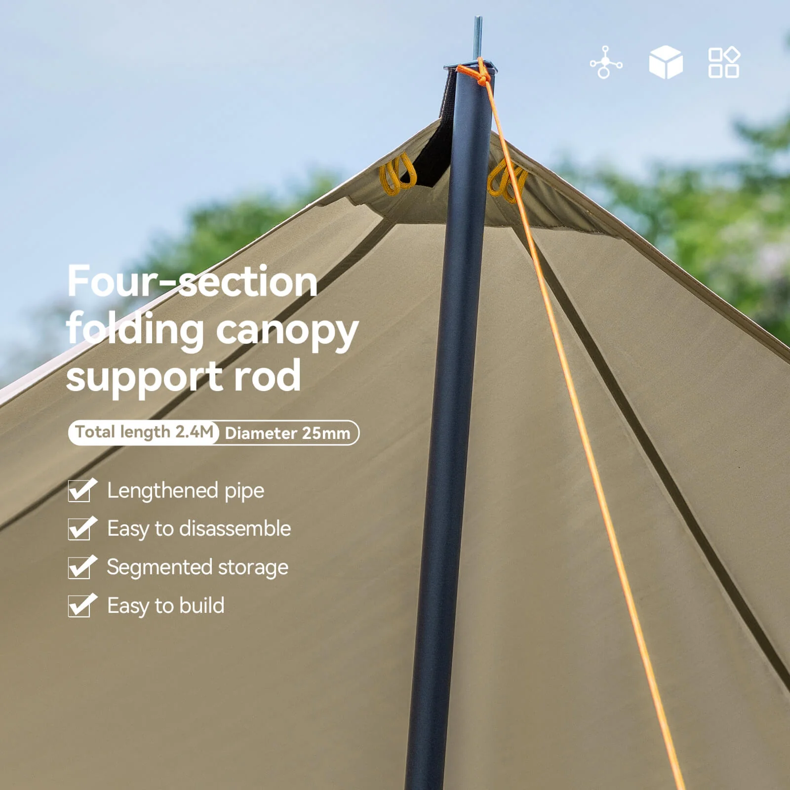 GlowCamp UV-Proof Outdoor Tarp Shelter - Image 10