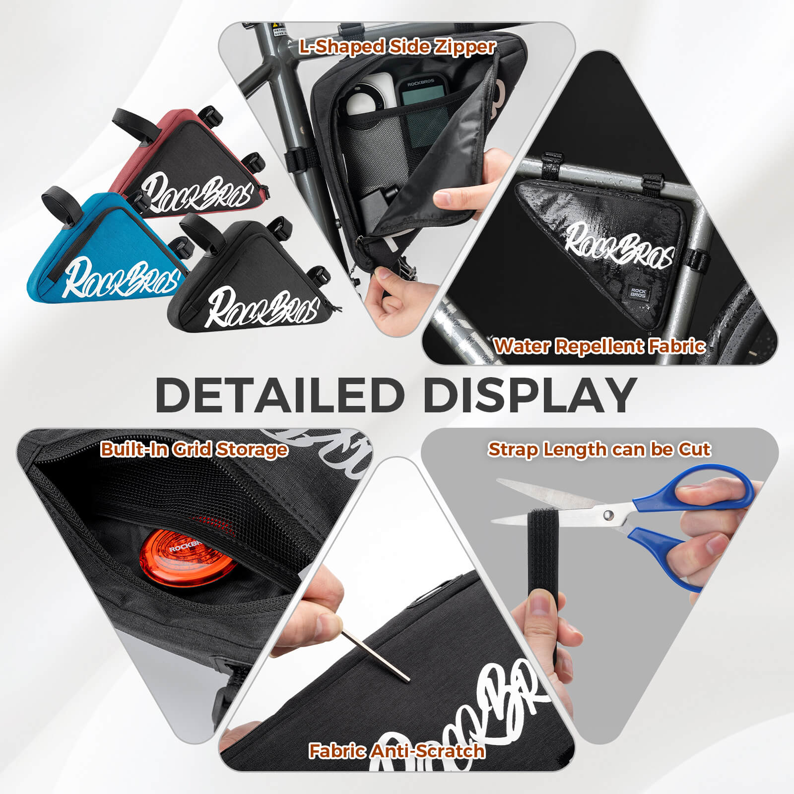 Handy Triangle Frame Bag Flash Painting Journey Series 1.4L - Image 5
