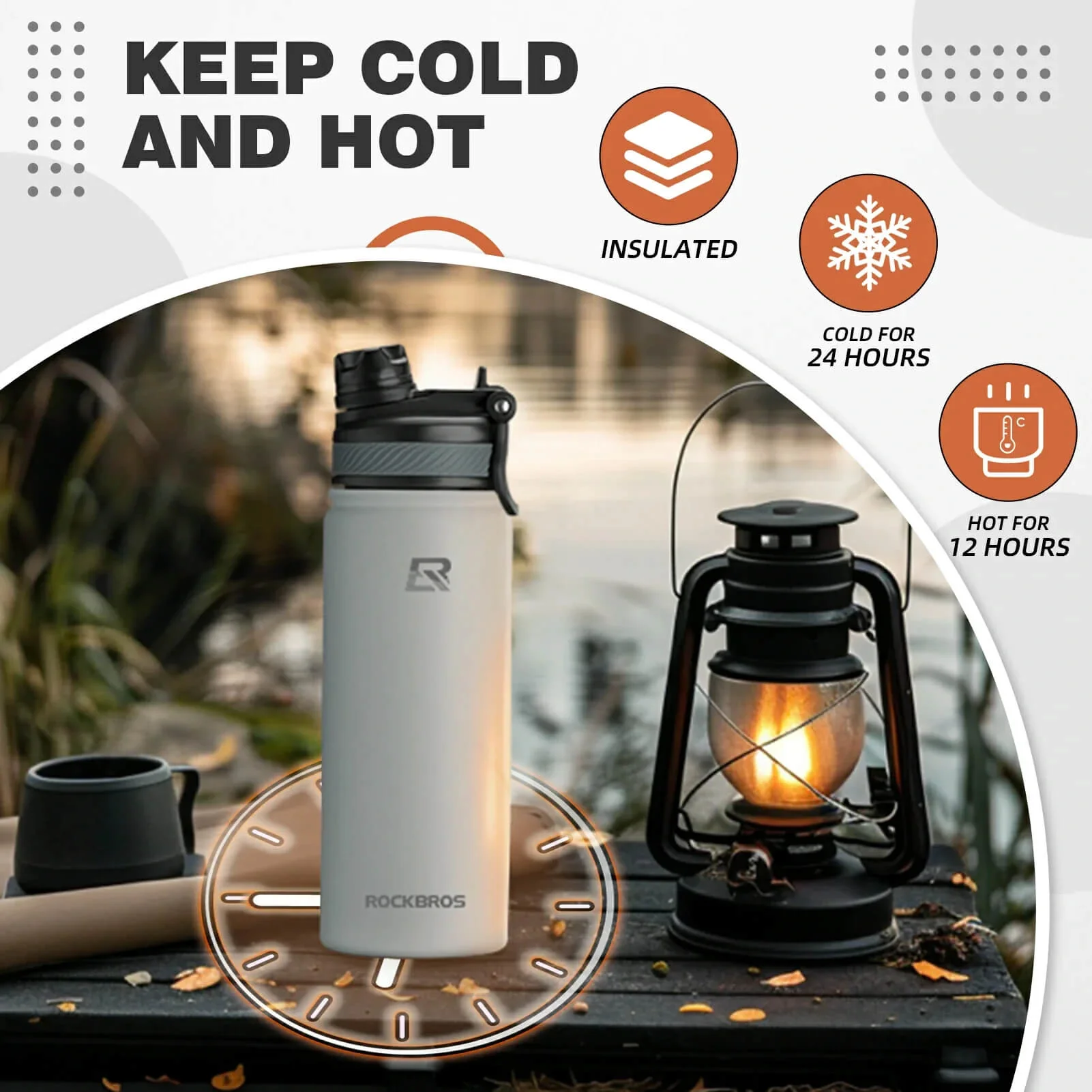 Insulated Vacuum Water Bottle 550ml/650ml - Image 19