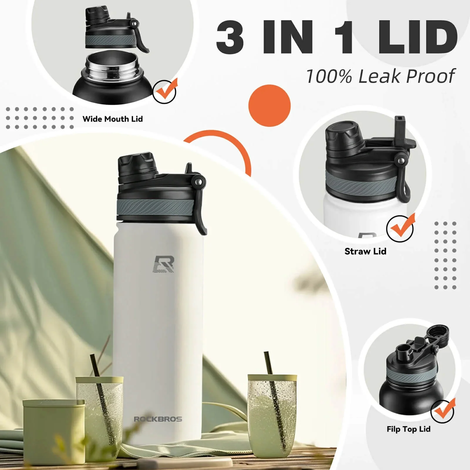 Insulated Vacuum Water Bottle 550ml/650ml - Image 20