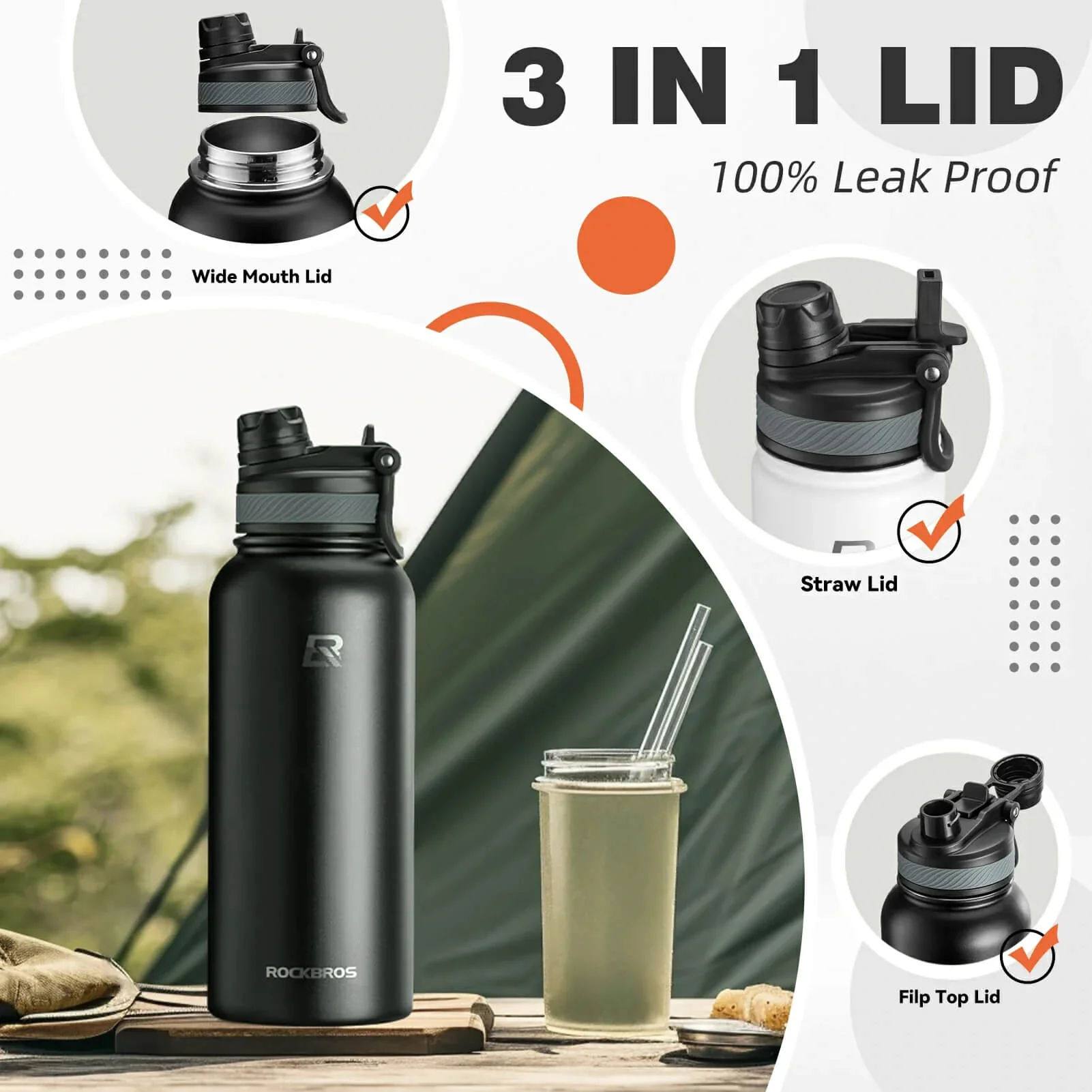 Insulated Vacuum Water Bottle 550ml/650ml - Image 6