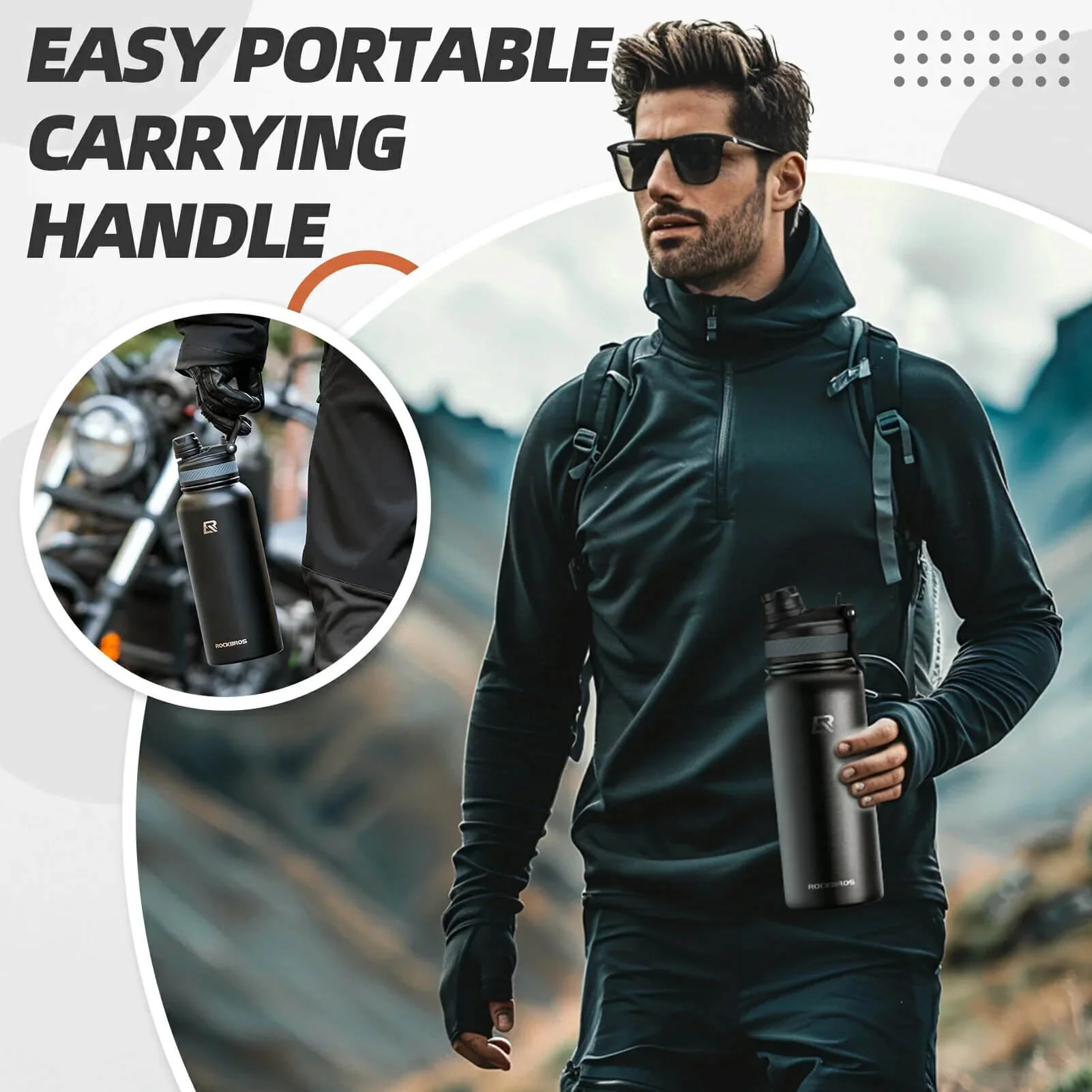 Insulated Vacuum Water Bottle 550ml/650ml - Image 9