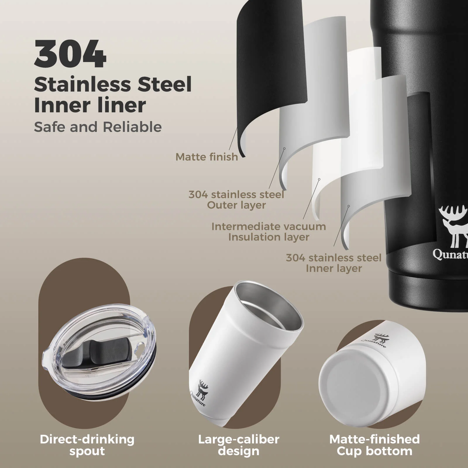 KeepFresh Thermal Stainless Coffee Cup - Image 4