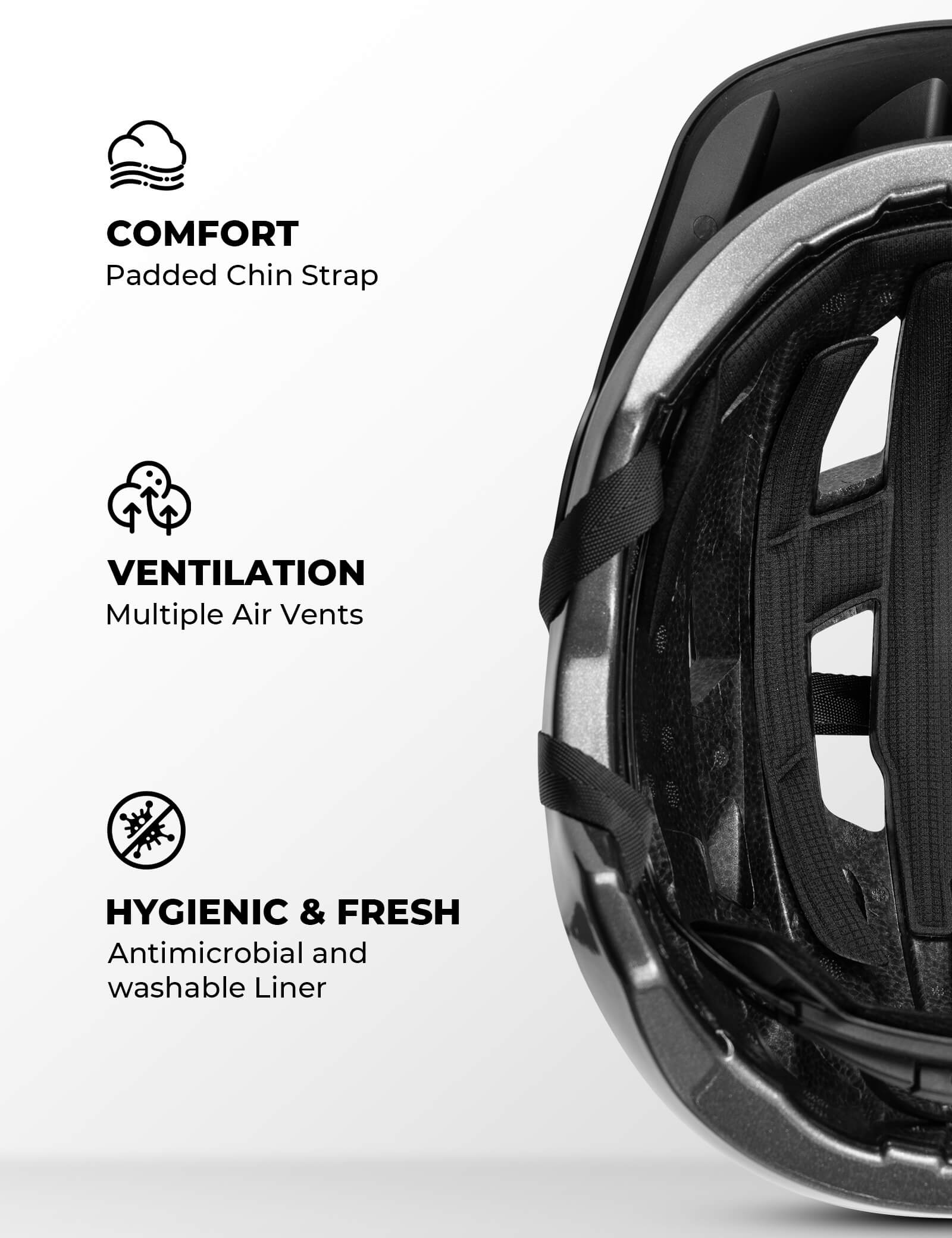 Kickstart Teen Bike Helmet All Round Protection LK-67 - Image 4