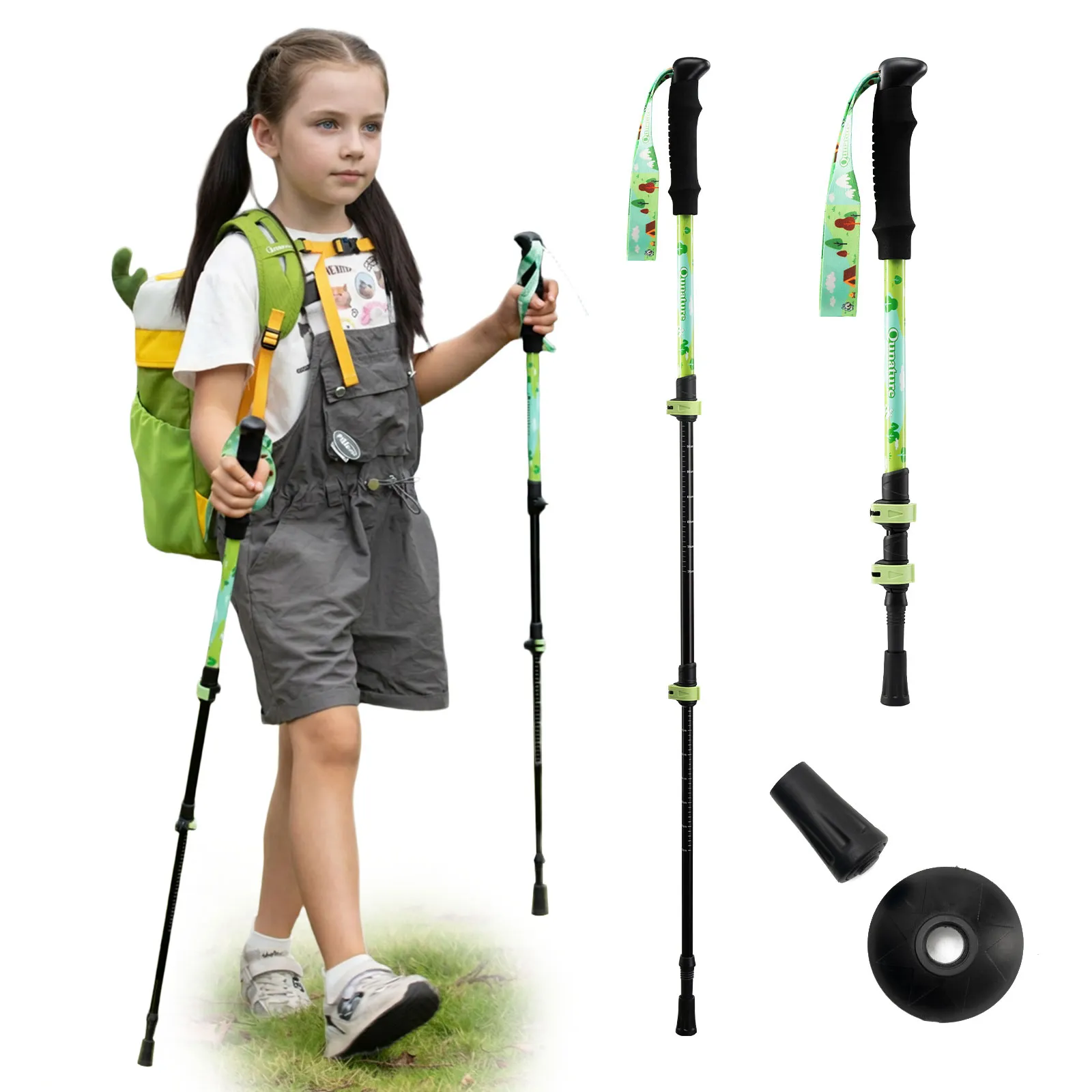 Kids Adventure Trekking Poles 51–100cm Adjustable - Image 5