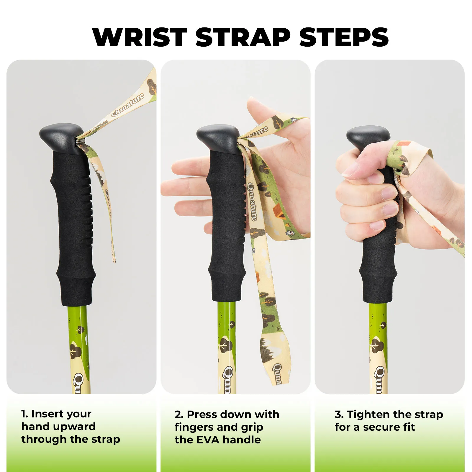 Kids Adventure Trekking Poles 51–100cm Adjustable - Image 6
