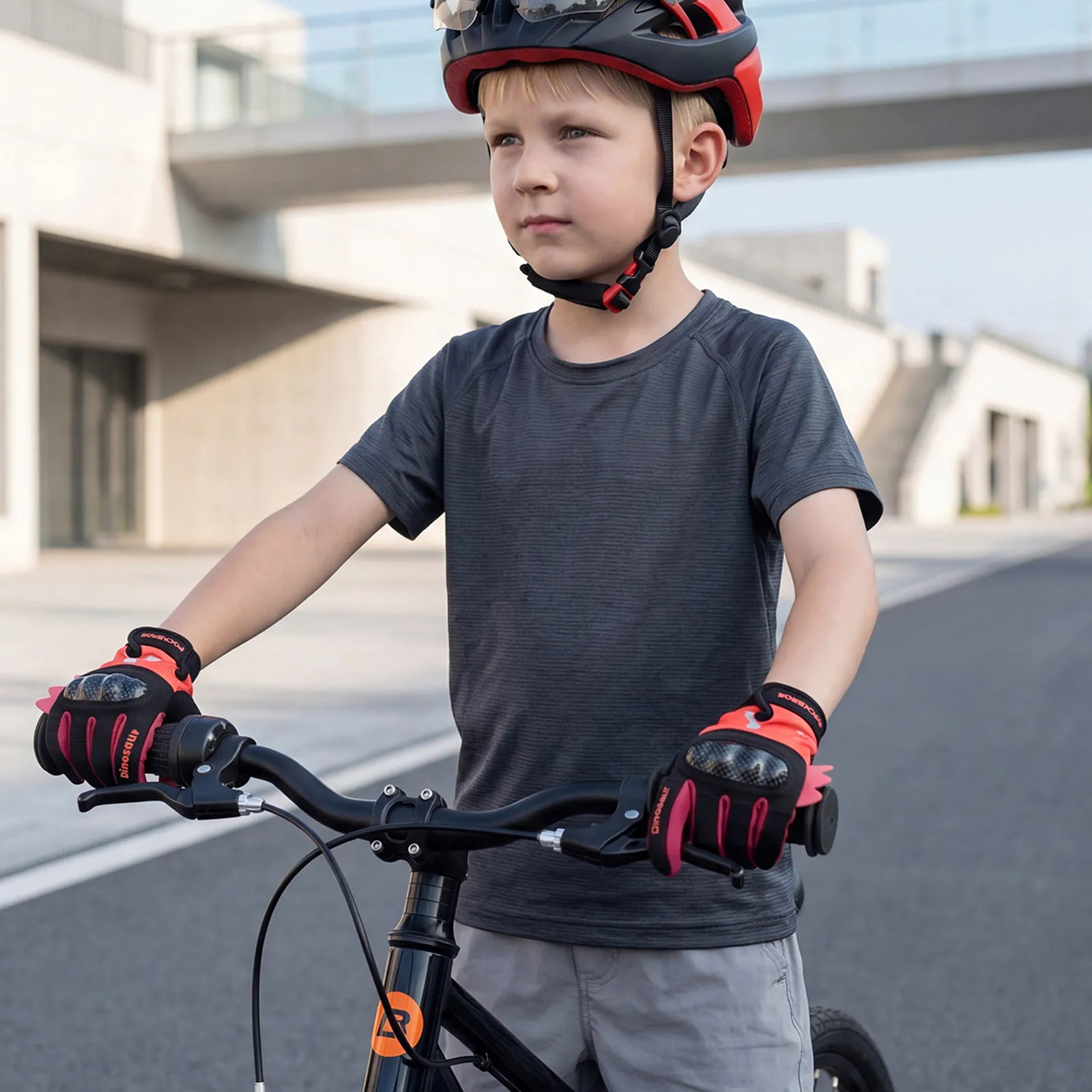 Kids Full Finger Sports Gloves with PVC Knuckle Guard - Image 18