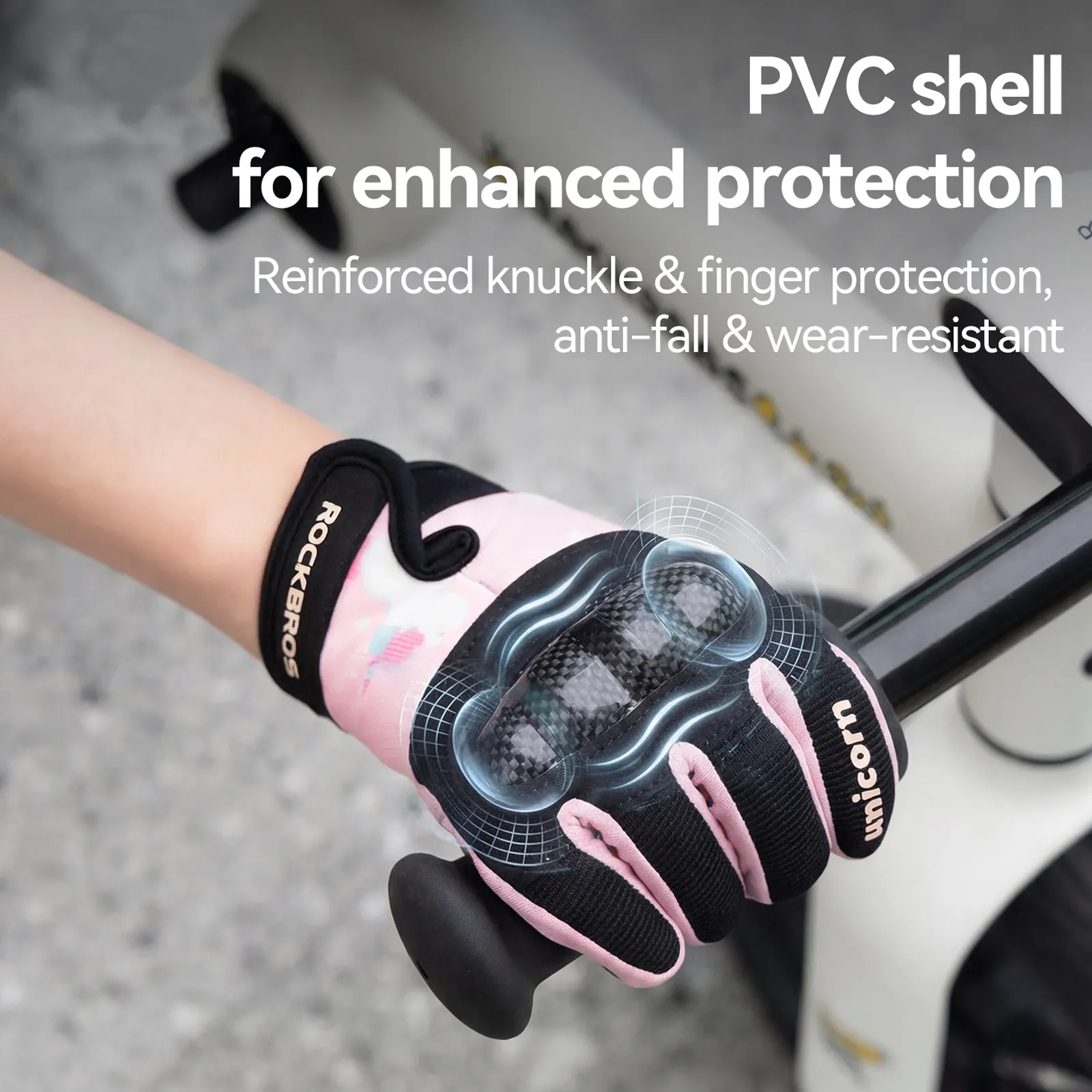 Kids Full Finger Sports Gloves with PVC Knuckle Guard - Image 22