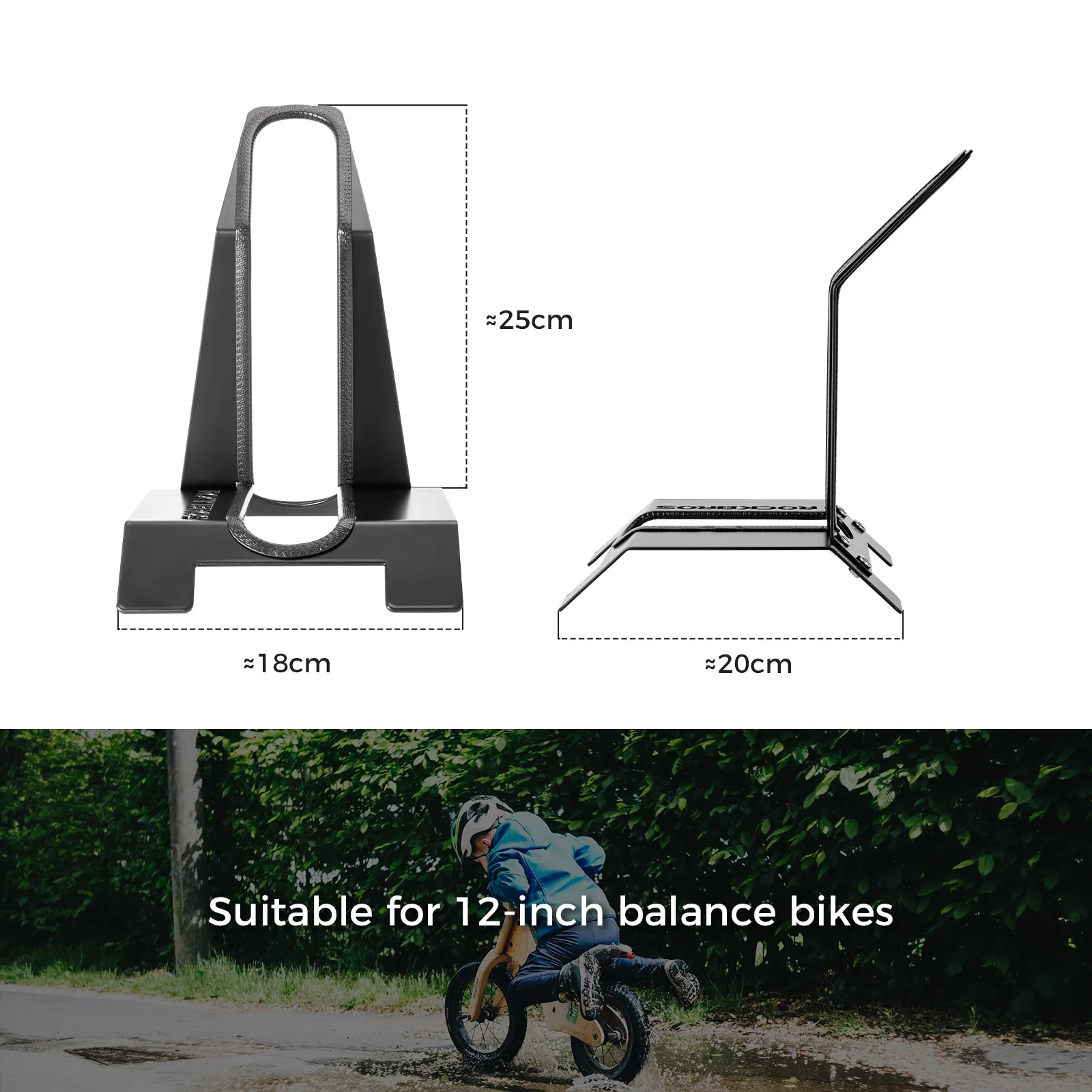 Kids L-Shape Bike Stand for 12 Inch Bicycles - Image 3