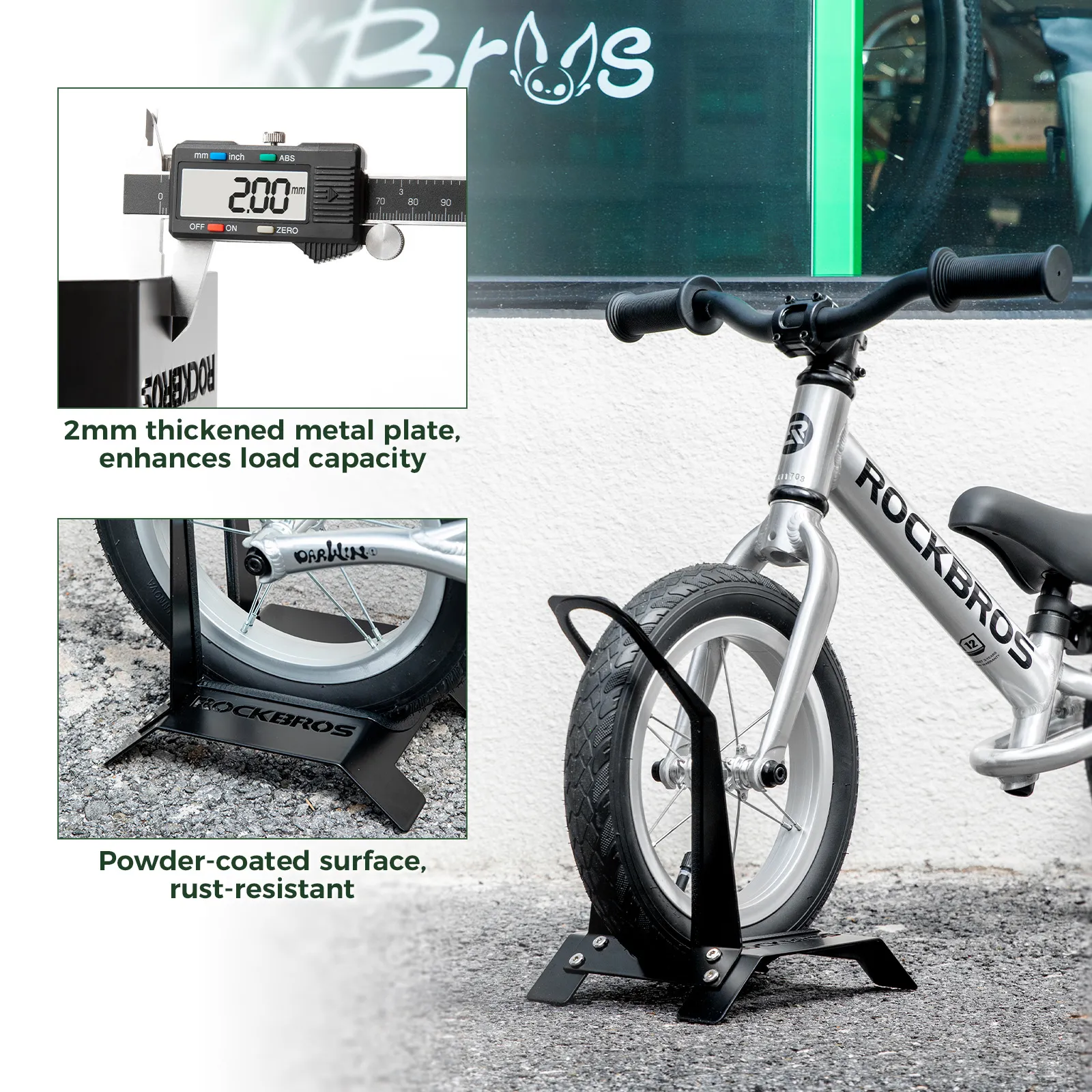 Kids L-Shape Bike Stand for 12 Inch Bicycles - Image 5