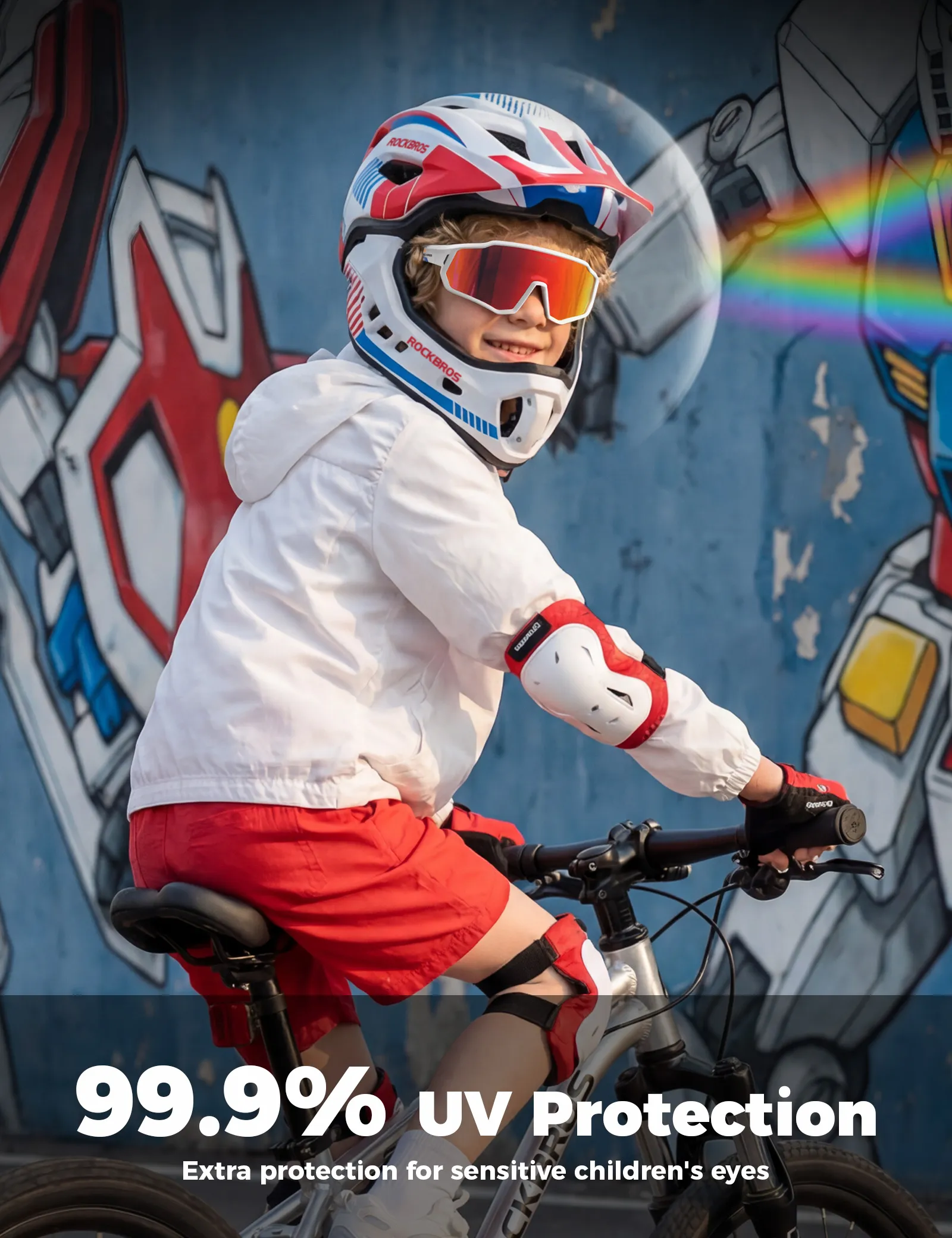 Kids Photochromic/Polarised Cycling Sunglasses UV Protection - Image 11