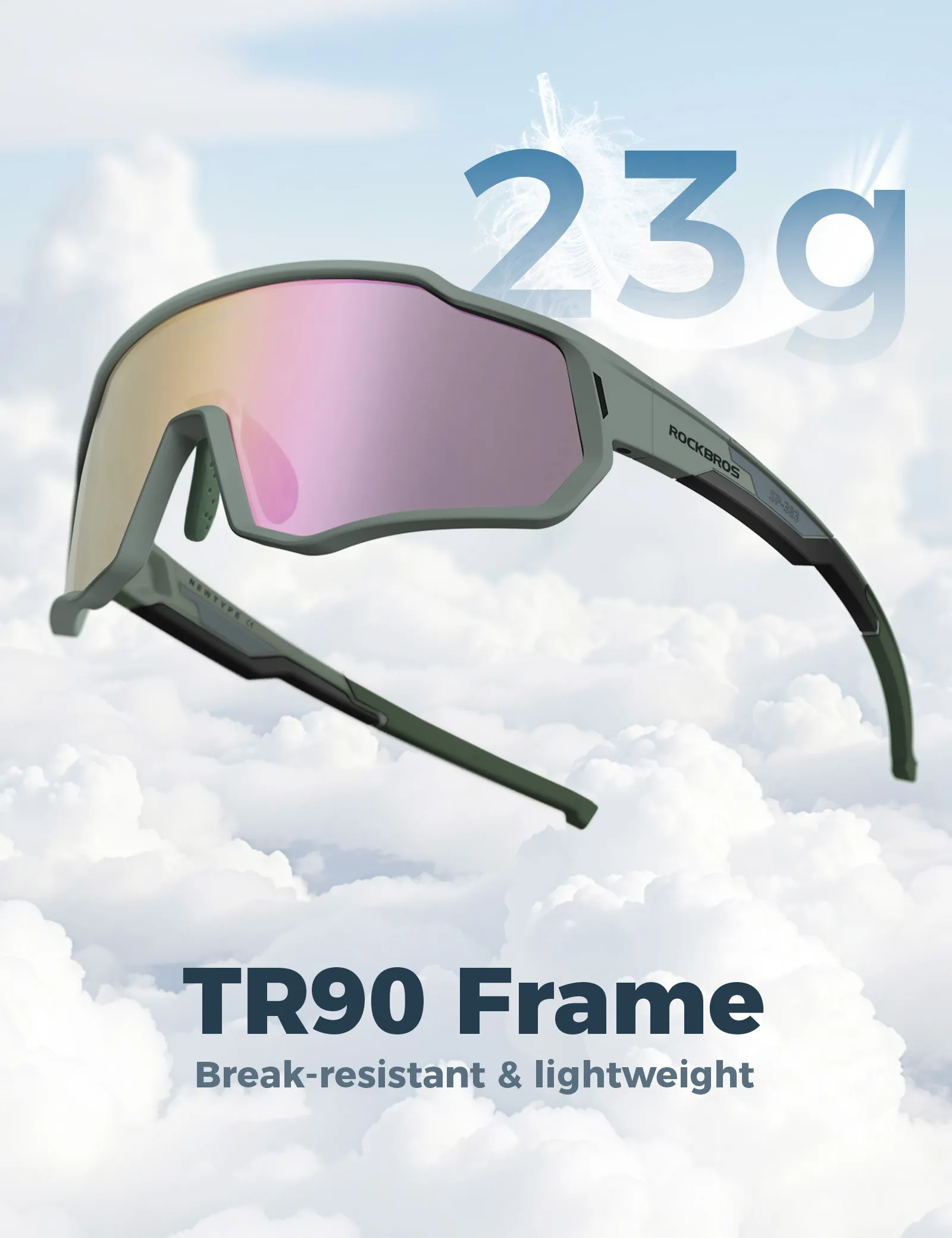 Kids Photochromic/Polarised Cycling Sunglasses UV Protection - Image 34