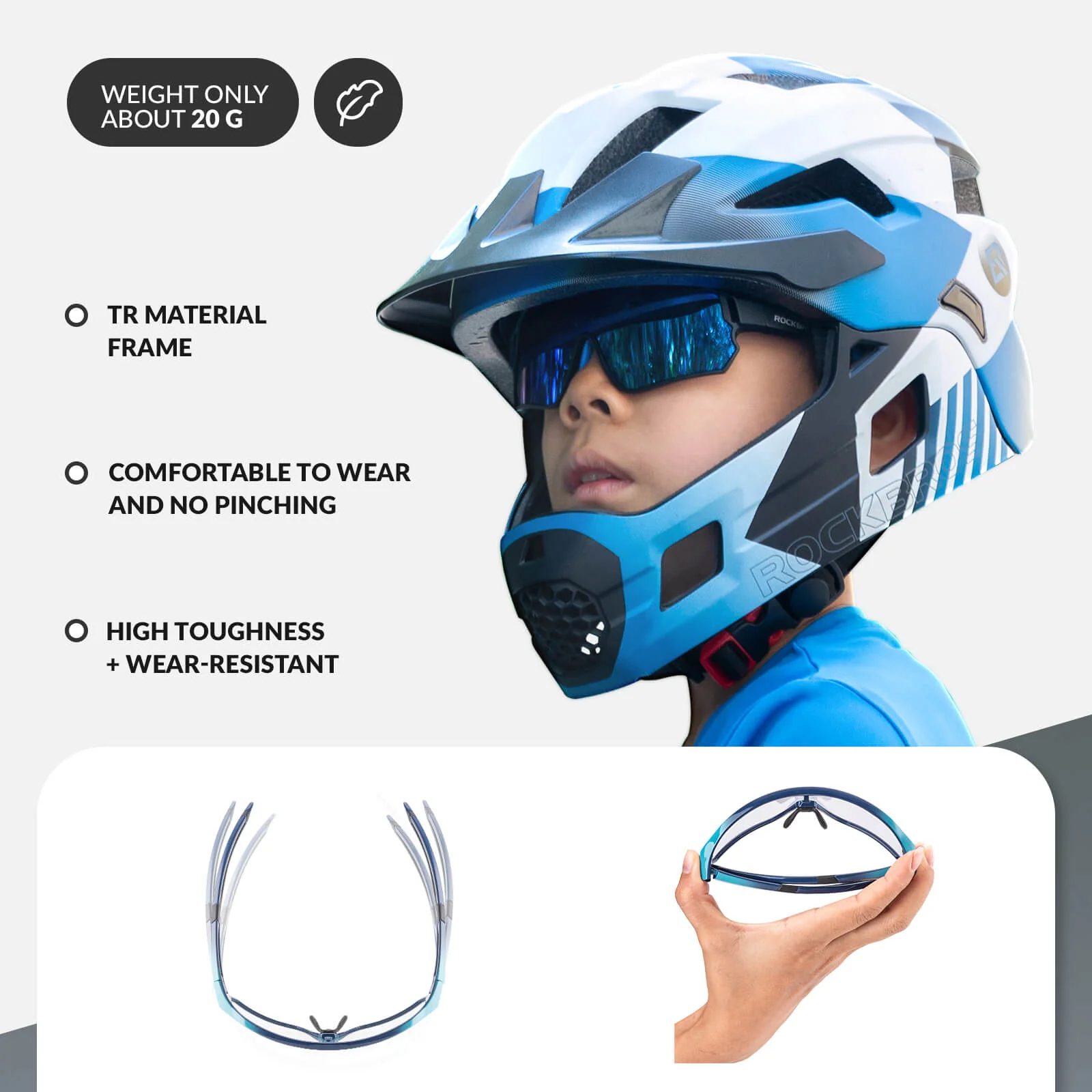 Kids Photochromic Sports Bike Sunglasses - Image 3