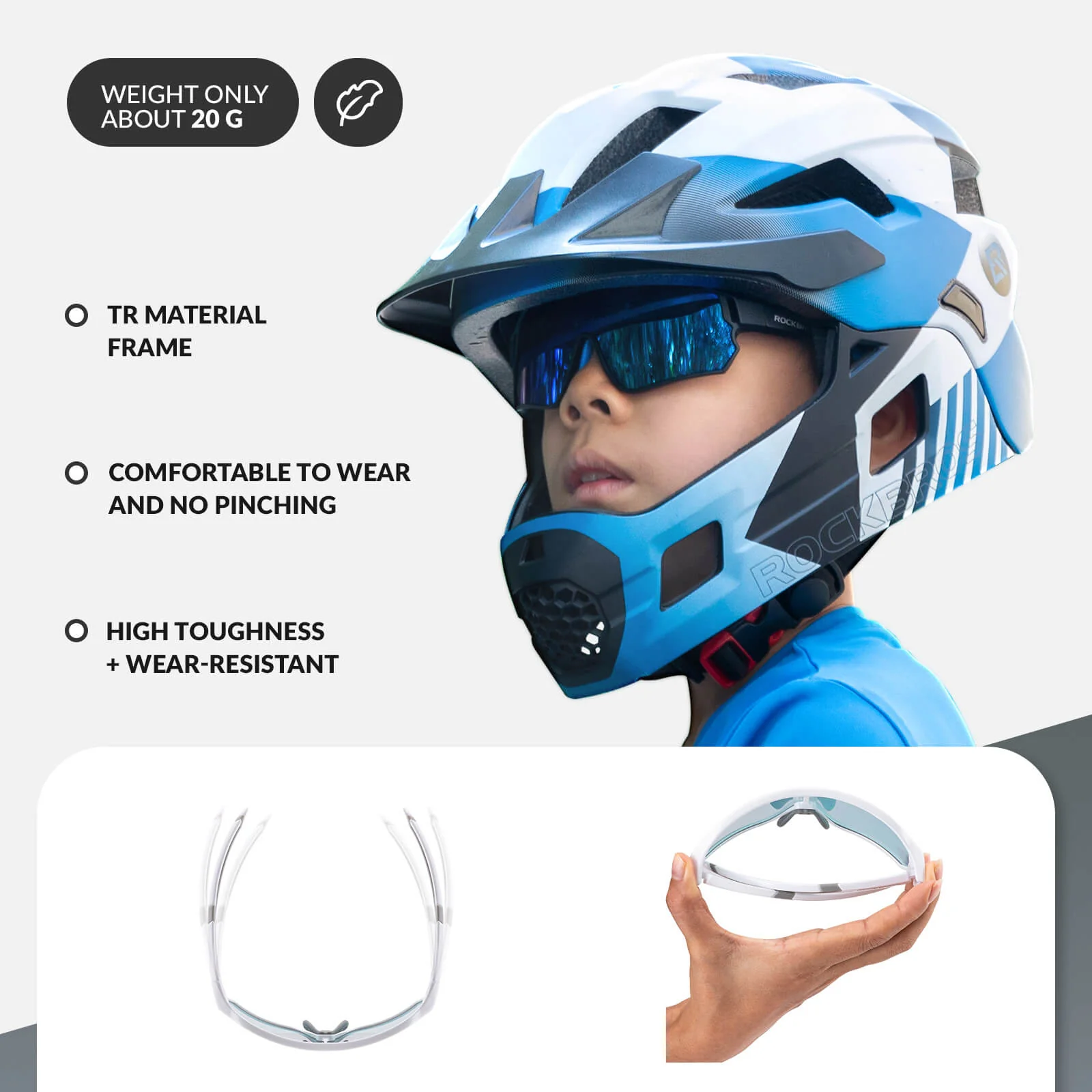 Kids Photochromic Sports Bike Sunglasses - Image 9