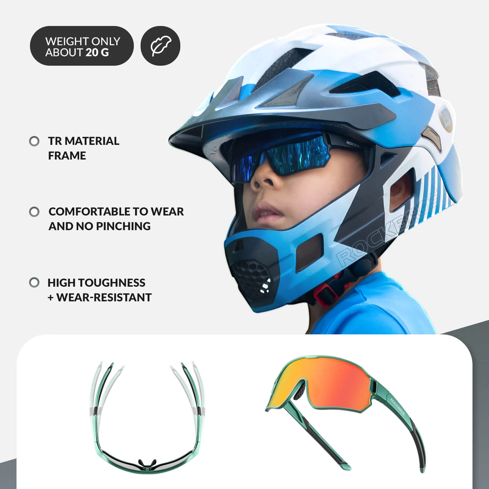 Kids Polarised Sports Bike Sunglasses - Image 13