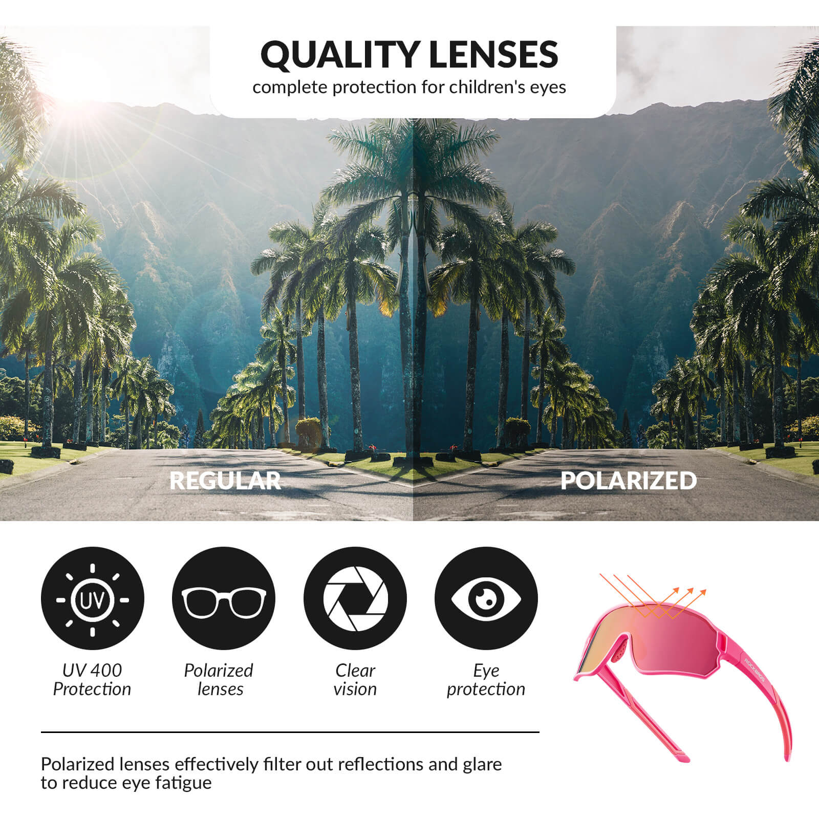 Kids Polarised Sports Bike Sunglasses - Image 17