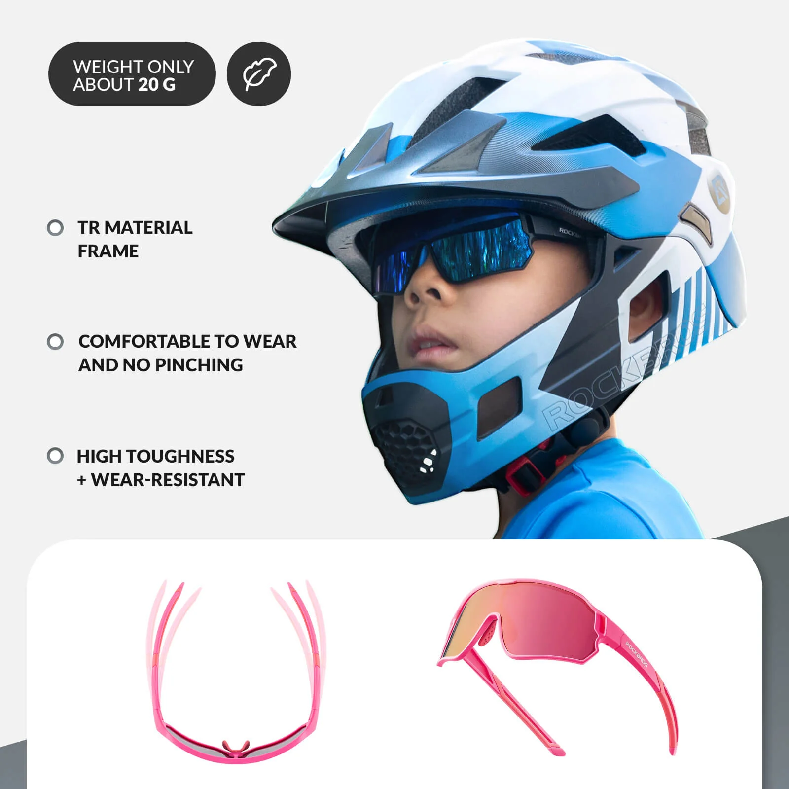 Kids Polarised Sports Bike Sunglasses - Image 18