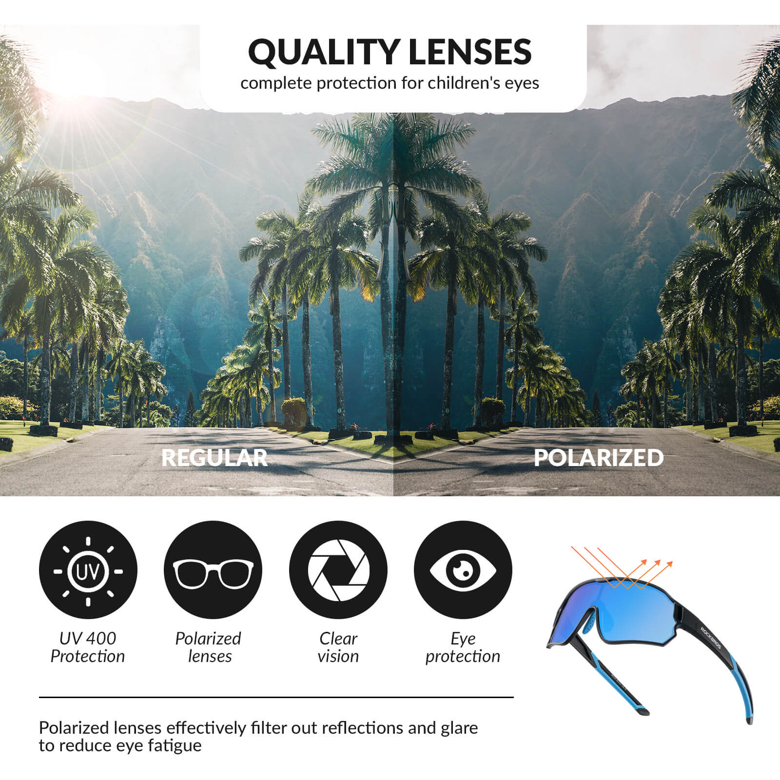 Kids Polarised Sports Bike Sunglasses - Image 22