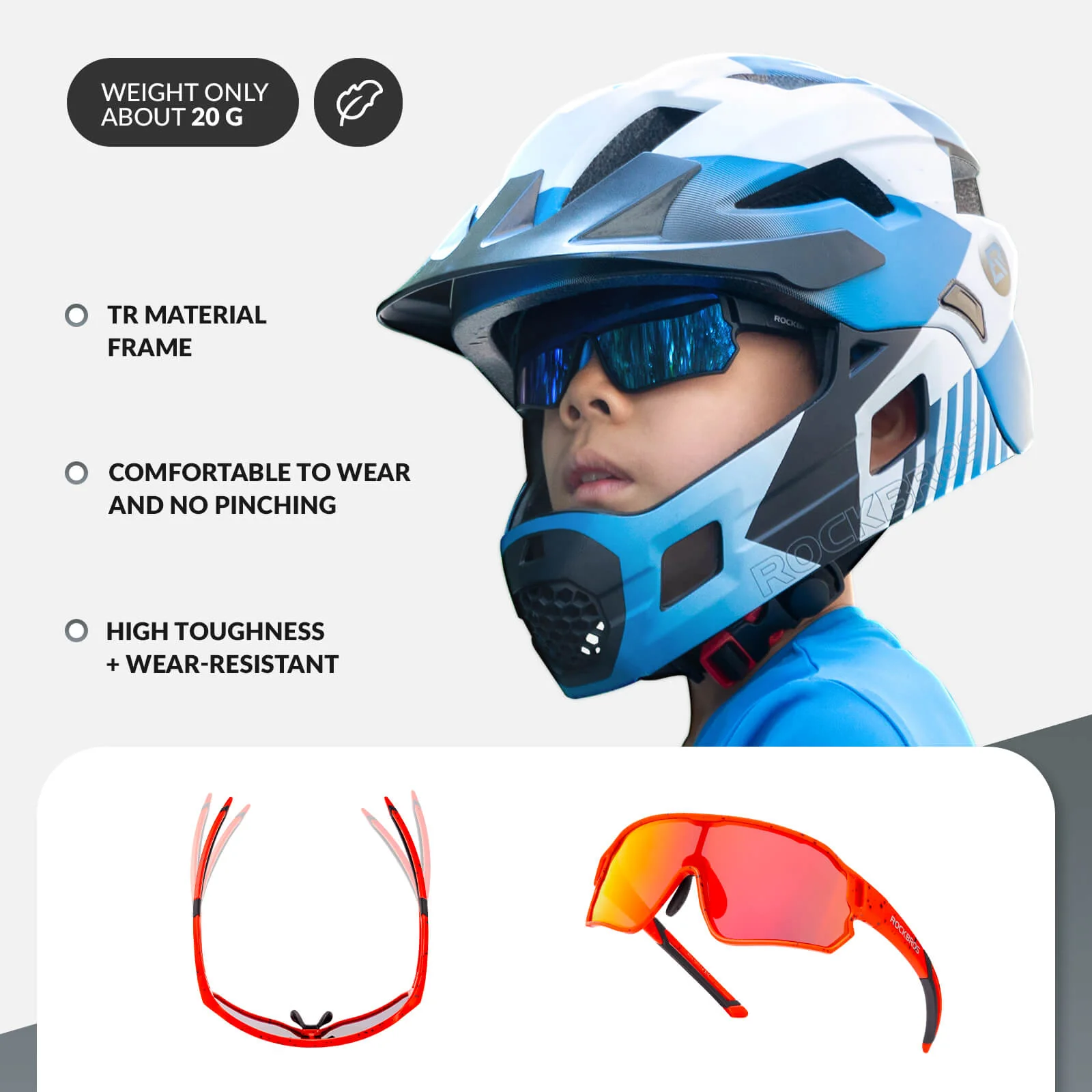 Kids Polarised Sports Bike Sunglasses - Image 28