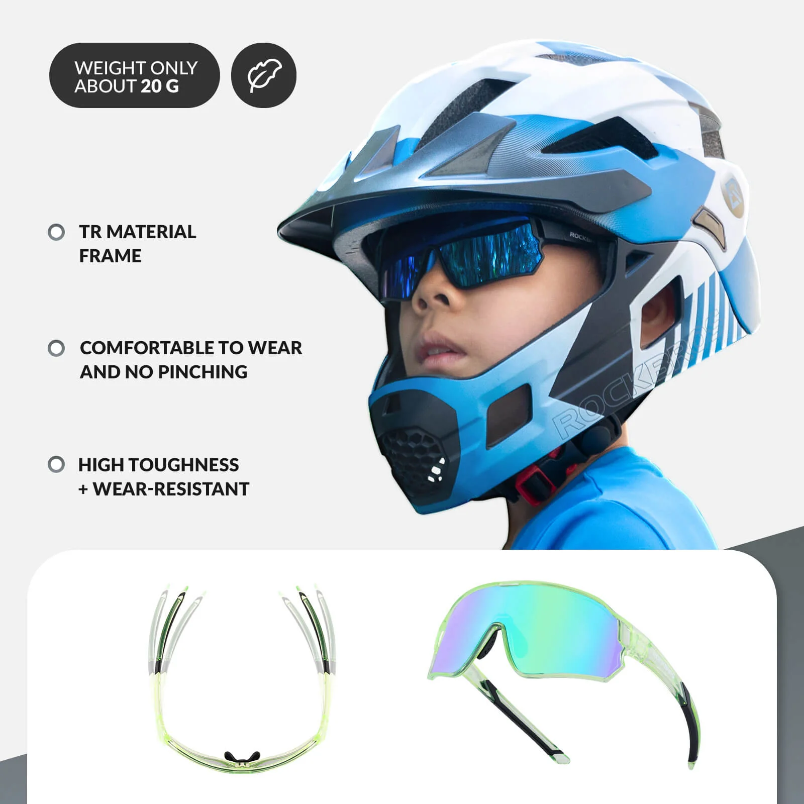 Kids Polarised Sports Bike Sunglasses - Image 3