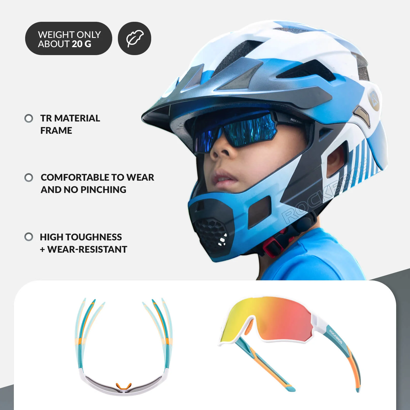 Kids Polarised Sports Bike Sunglasses - Image 8