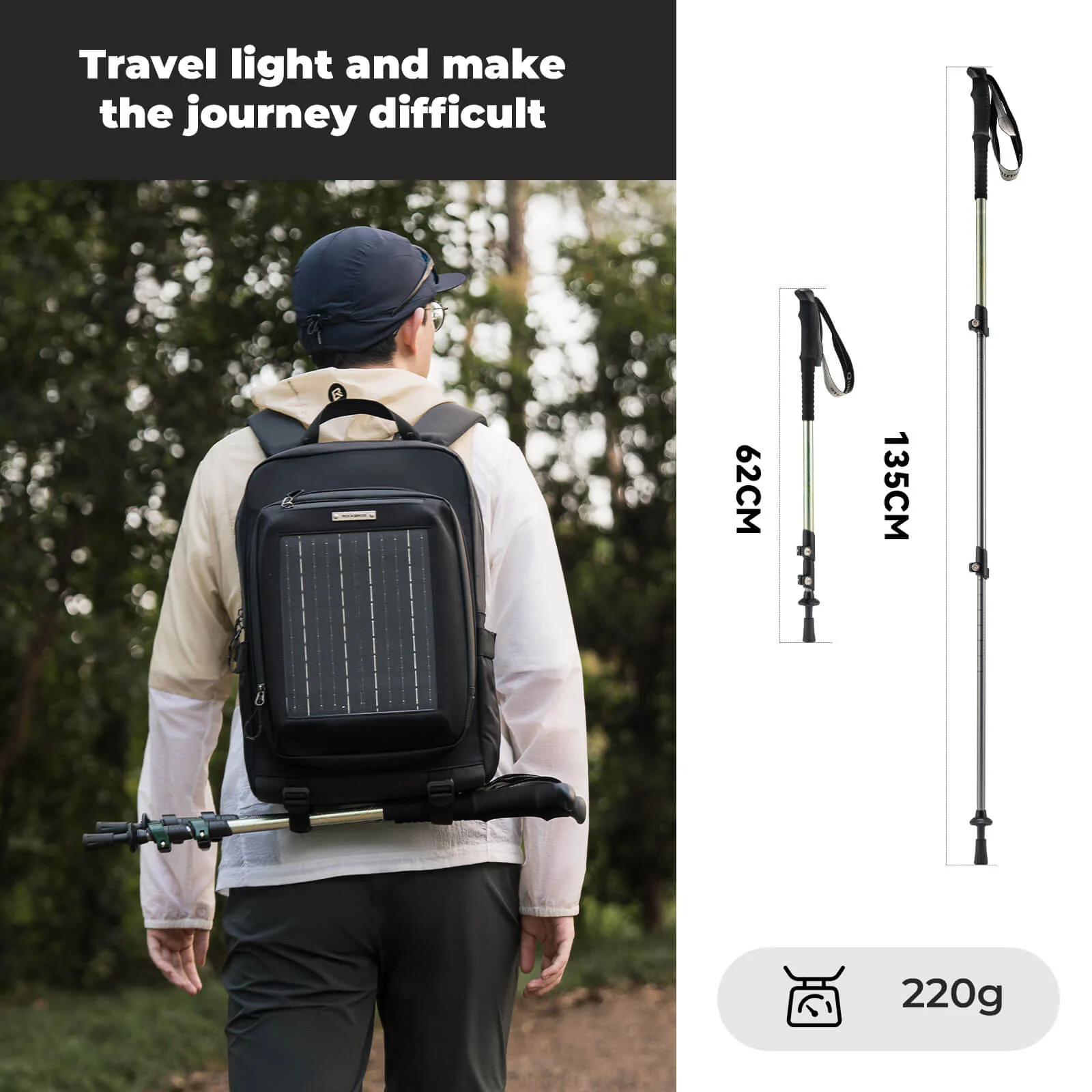Lightweight 3-Section Trekking Pole - Image 9