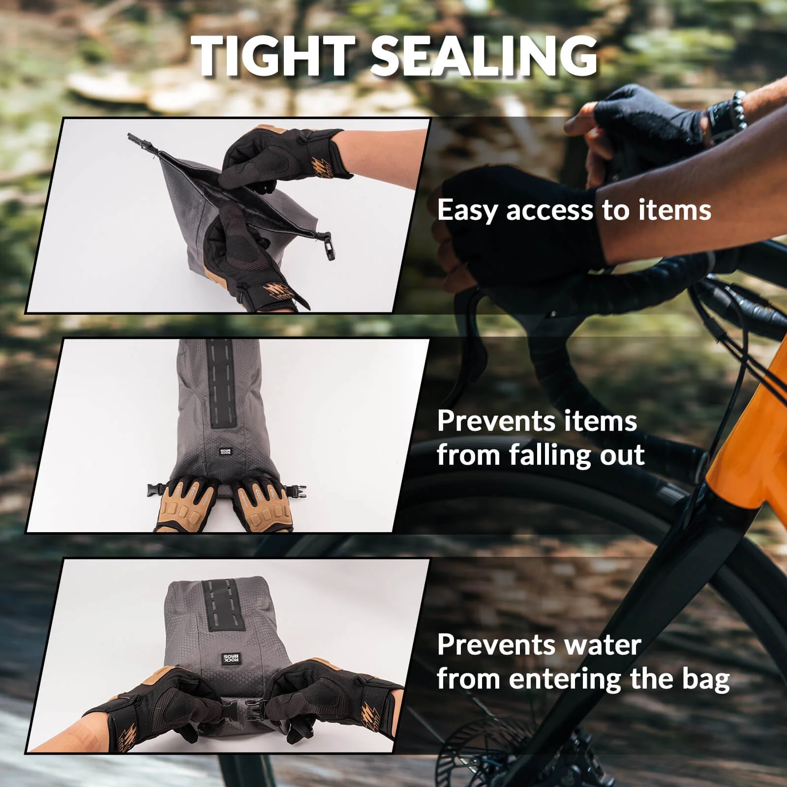 Lightweight Bike Front Fork Rack & Cargo Bag Set - Image 10