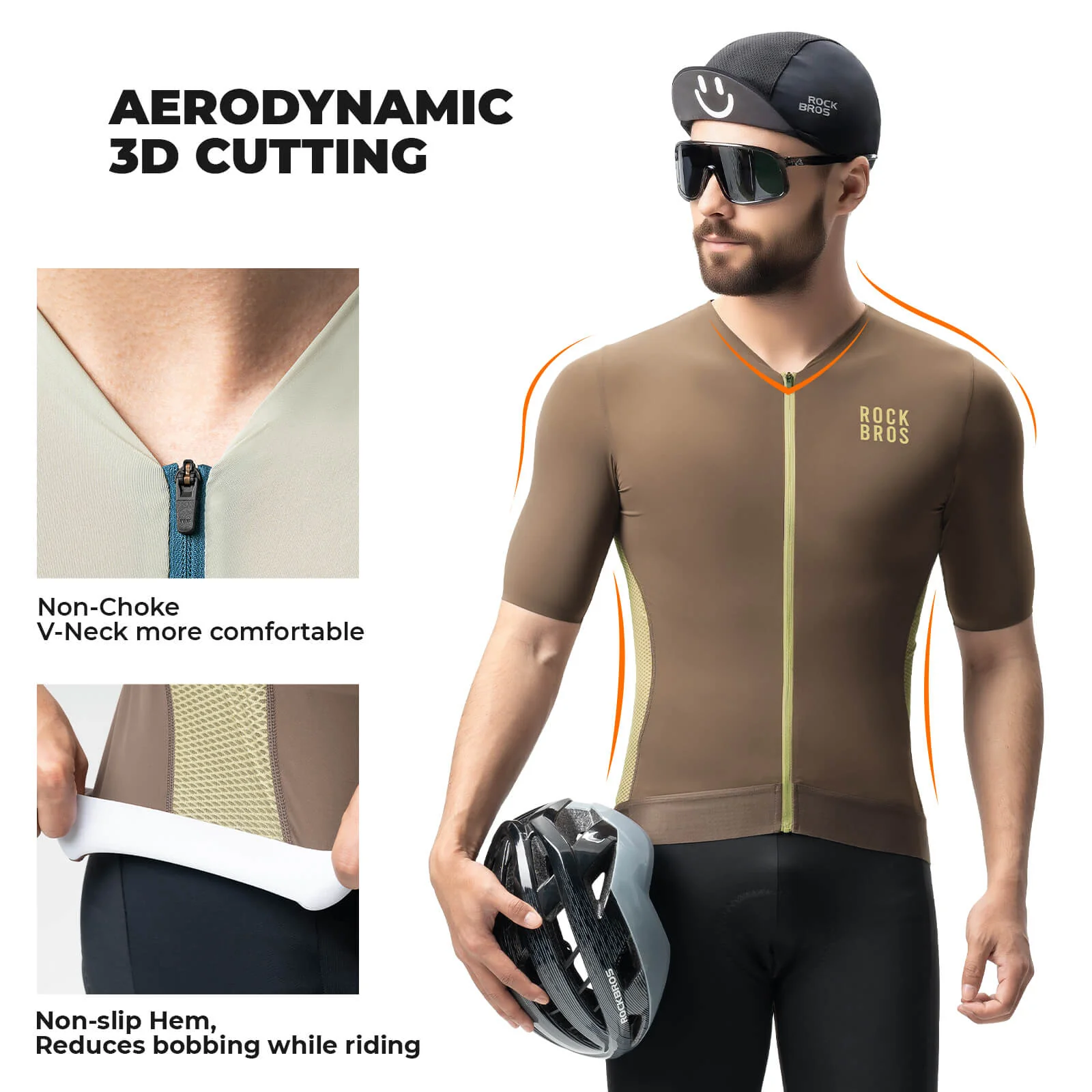 Men’s Summer Contrast Cycling Jersey SprintFit Series - Image 5