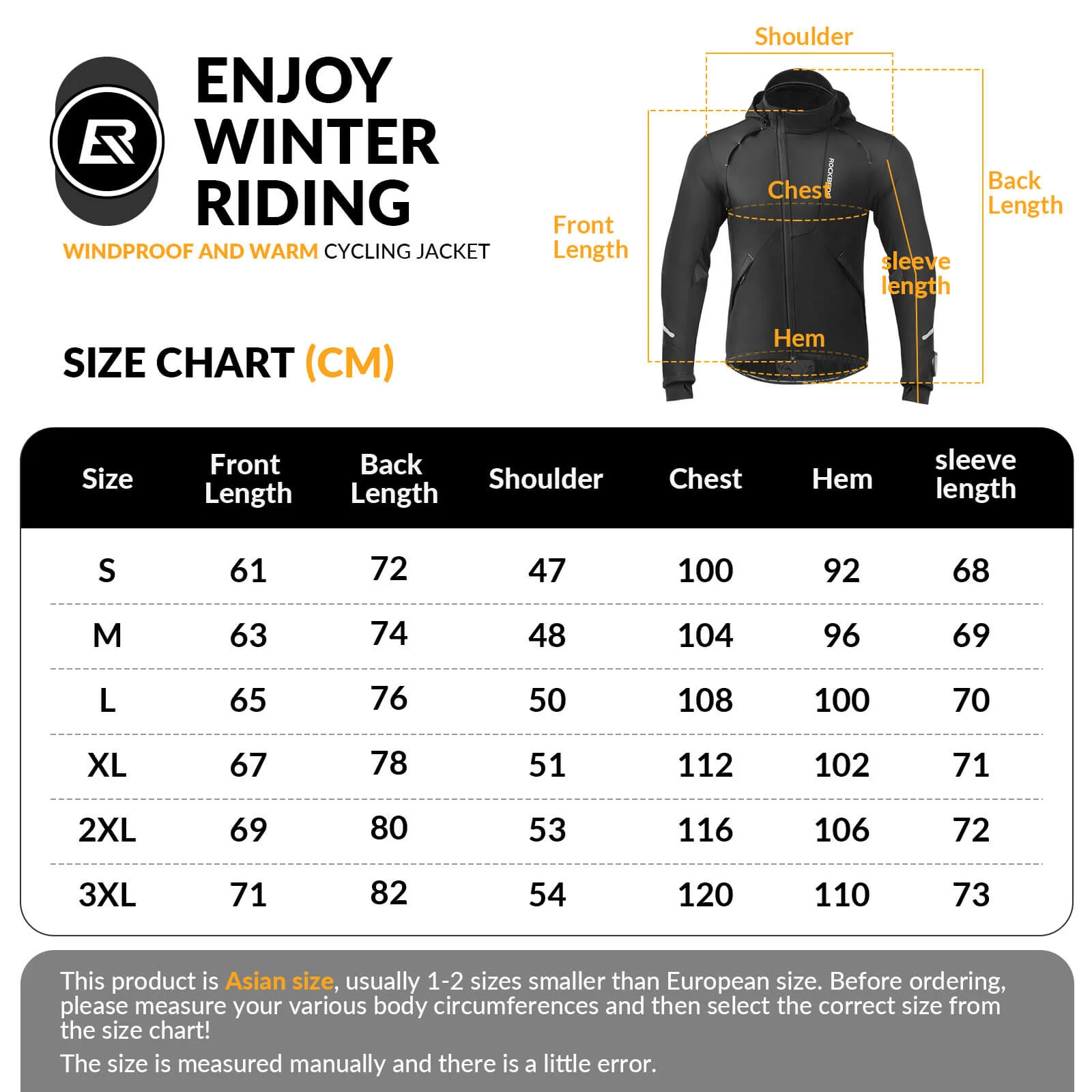 Men’s Winter Thermal Cycling Jacket Wind Resistant - Image 7