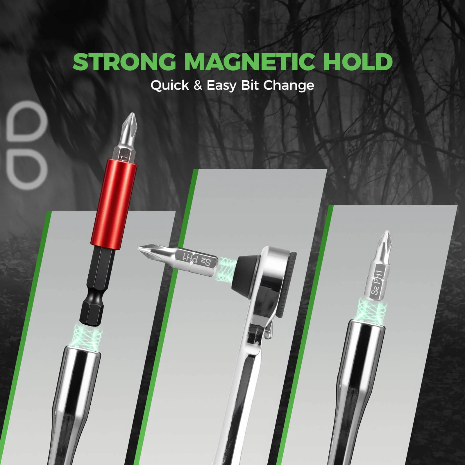 Mini Bicycle Ratchet Wrench Set 12 Hex Bits - Image 6